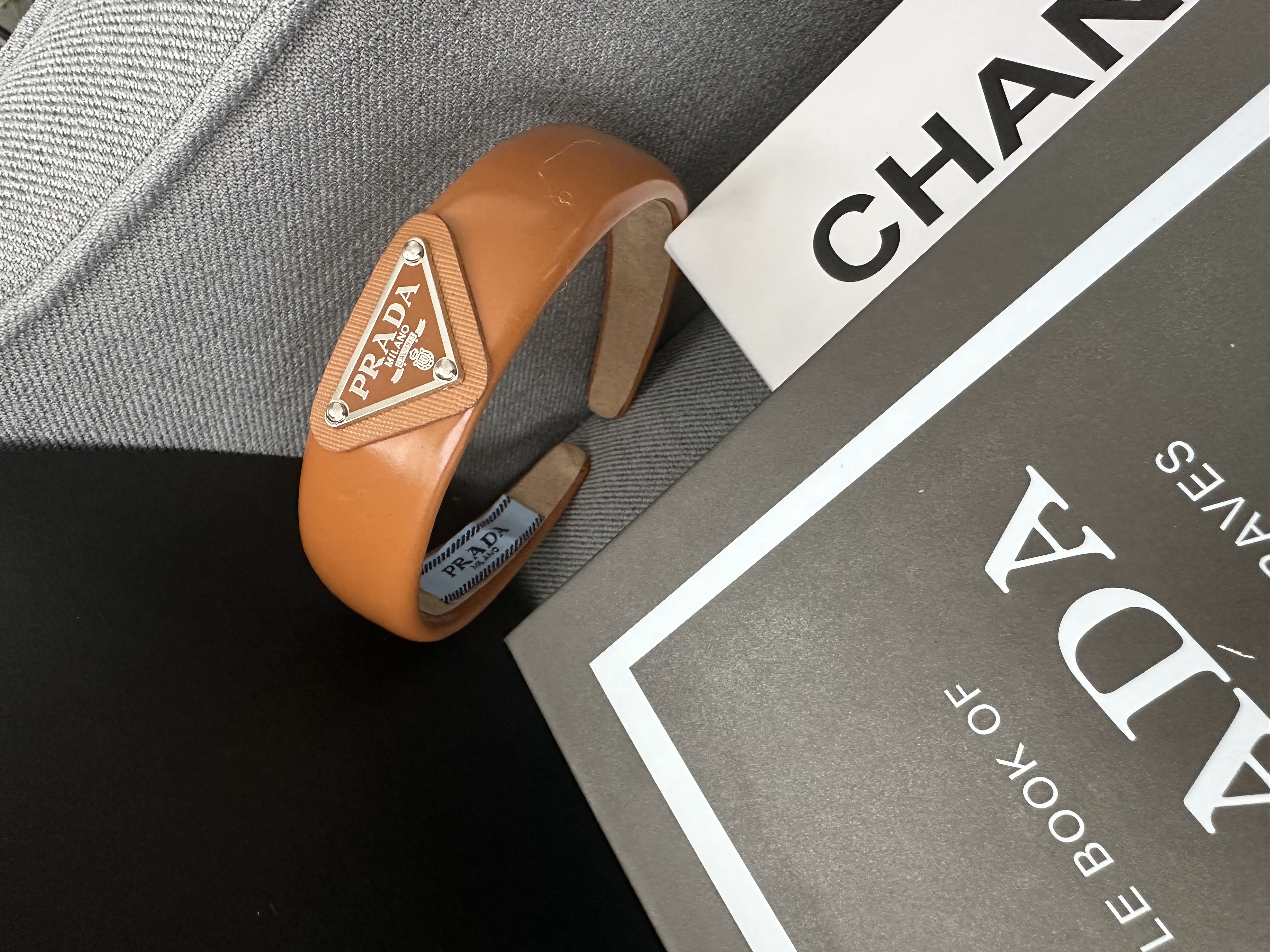  Brown Leather Headband