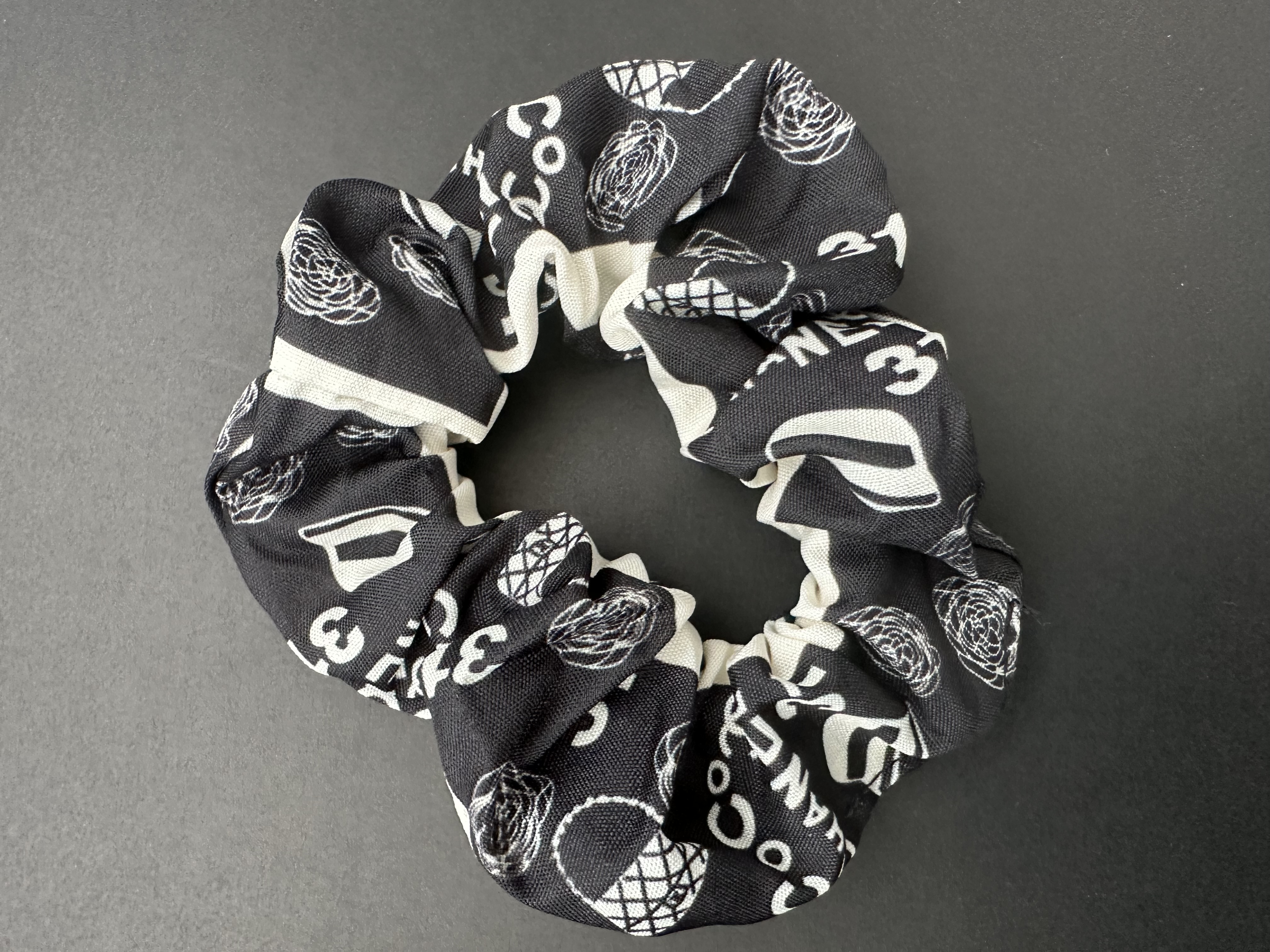 Designer Patterned Hair Scrunchie