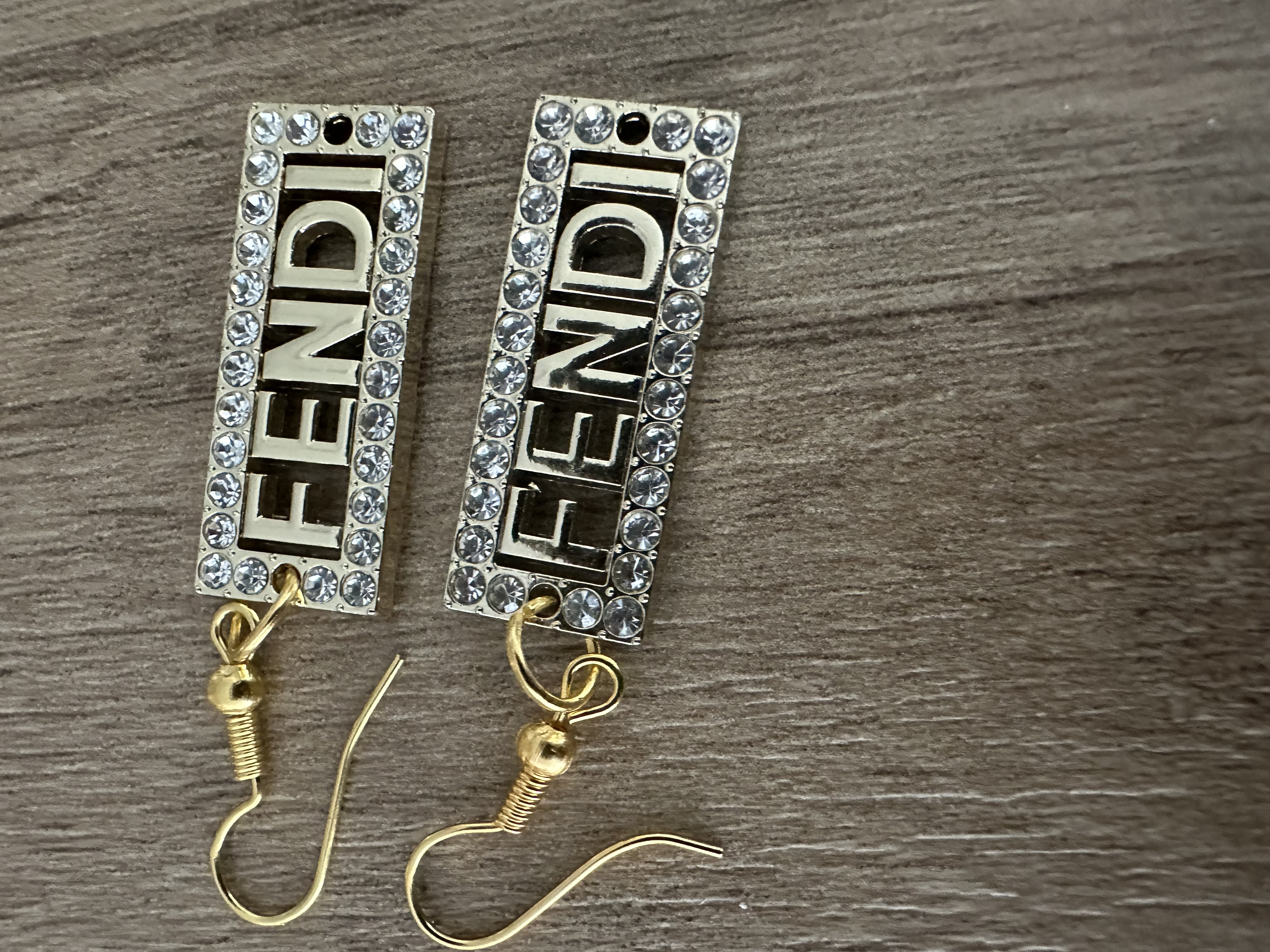 Fendi Crystal Drop Earrings