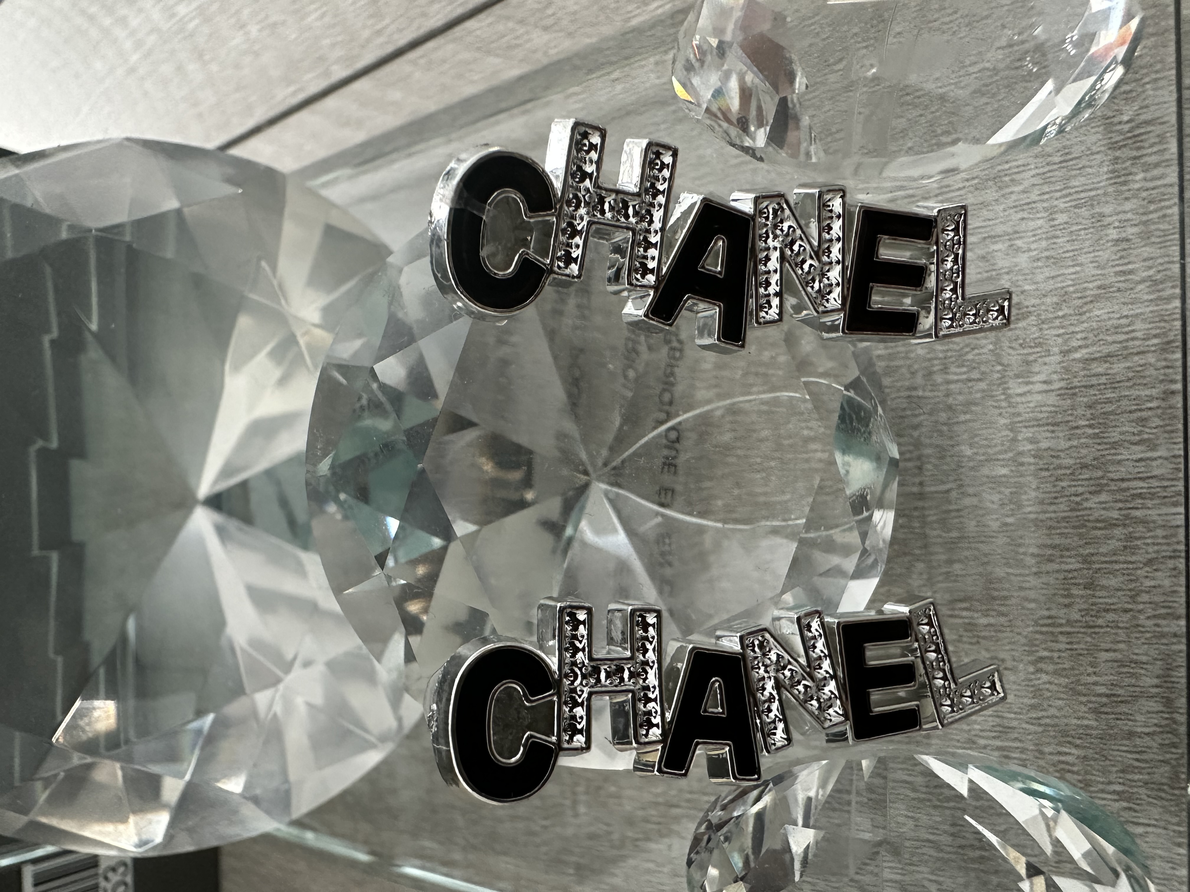 Crystal Logo Earrings