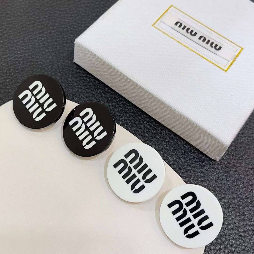 Miu Miu Logo Earrings