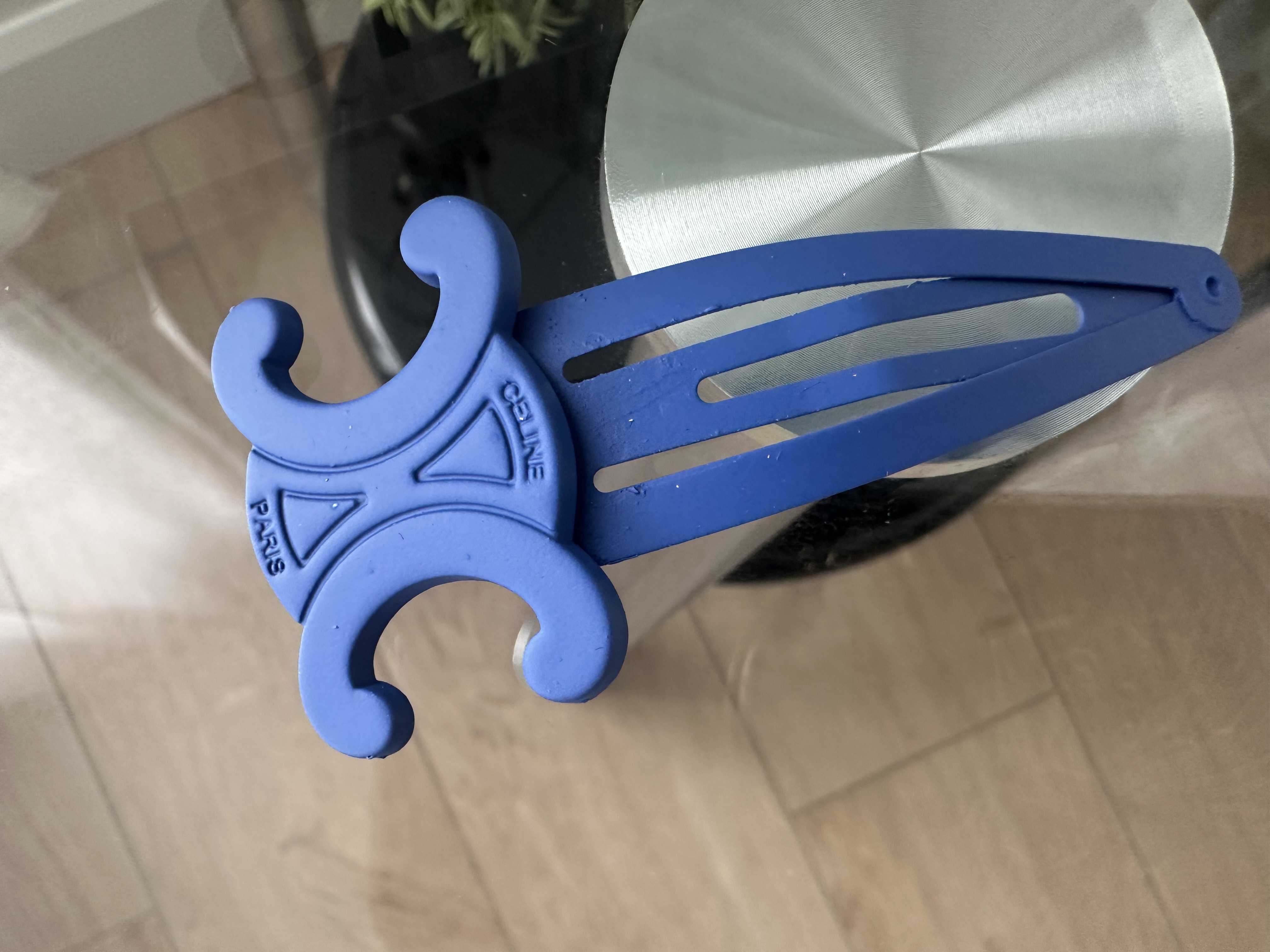 Blue Paw-shaped Hair Clip