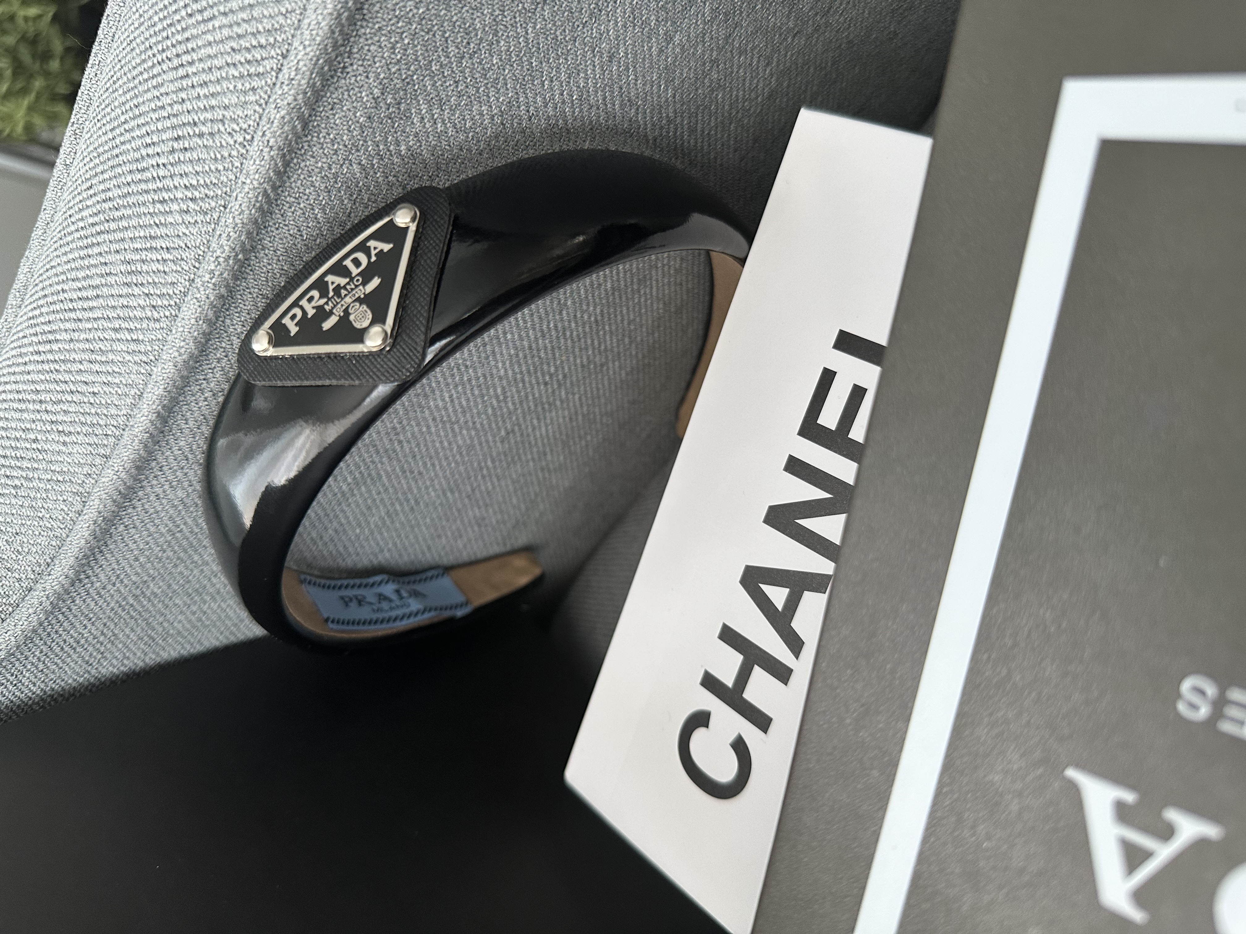 Black Patent Leather Headband