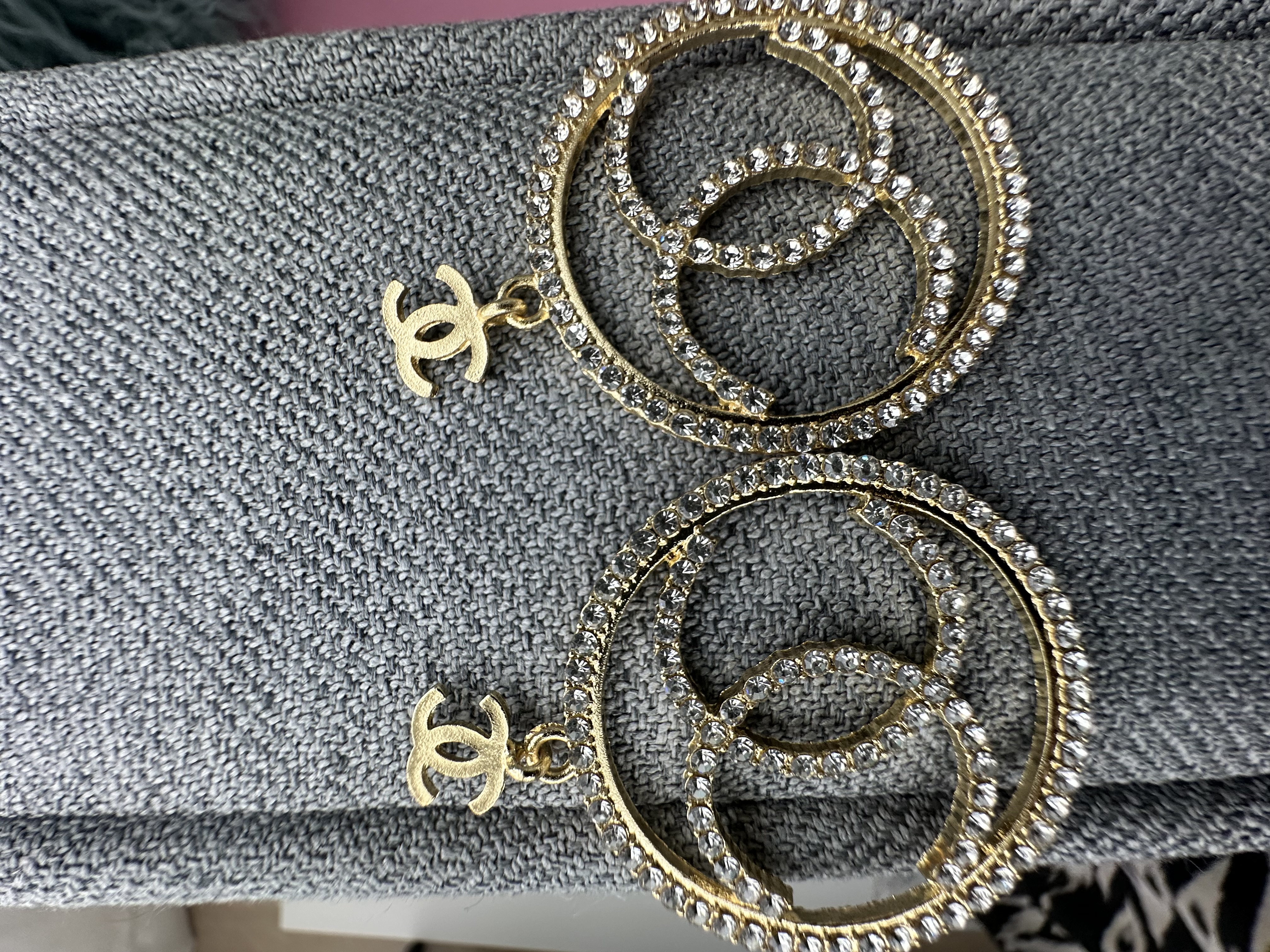  Crystal Logo Earrings