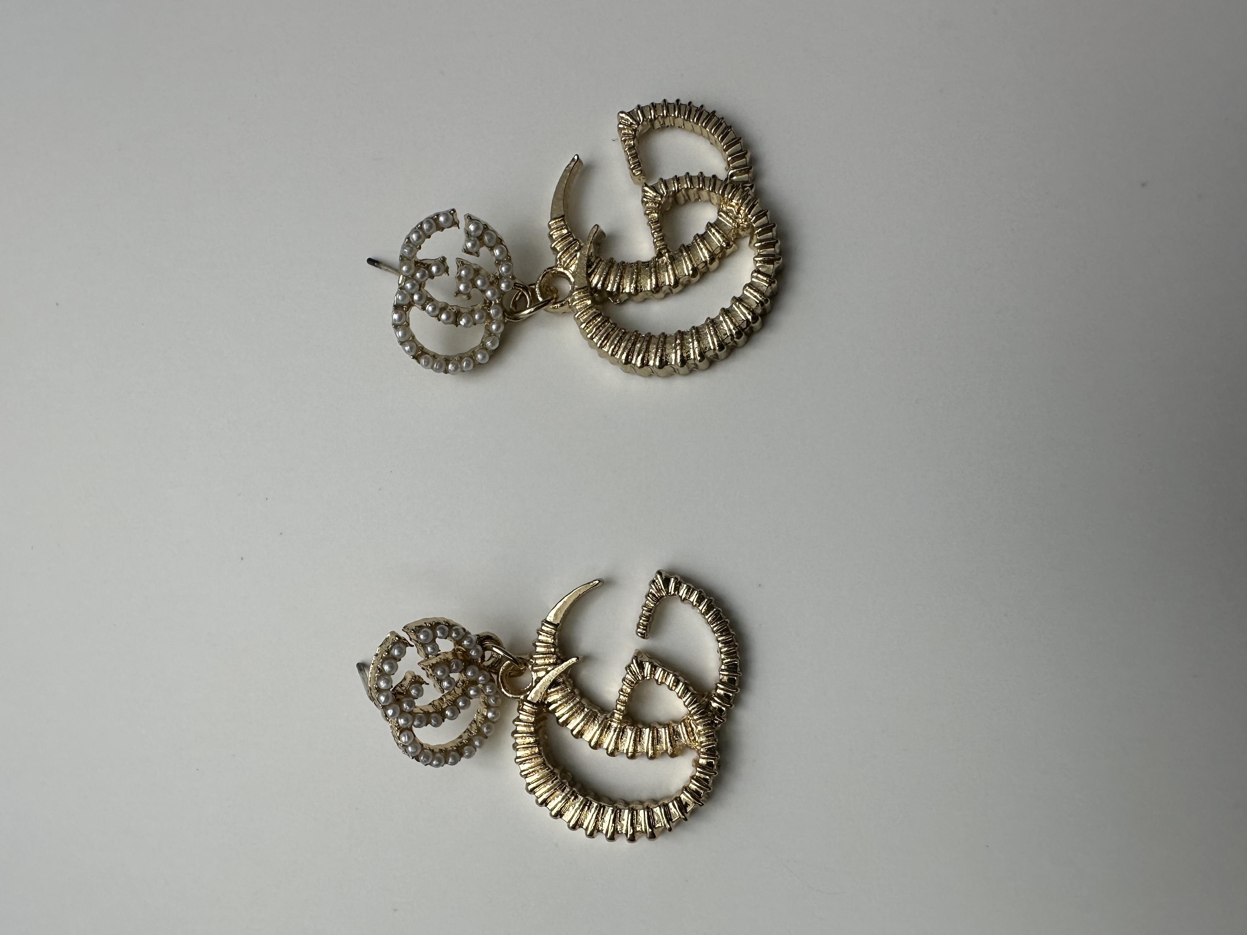 Gold statement earrings