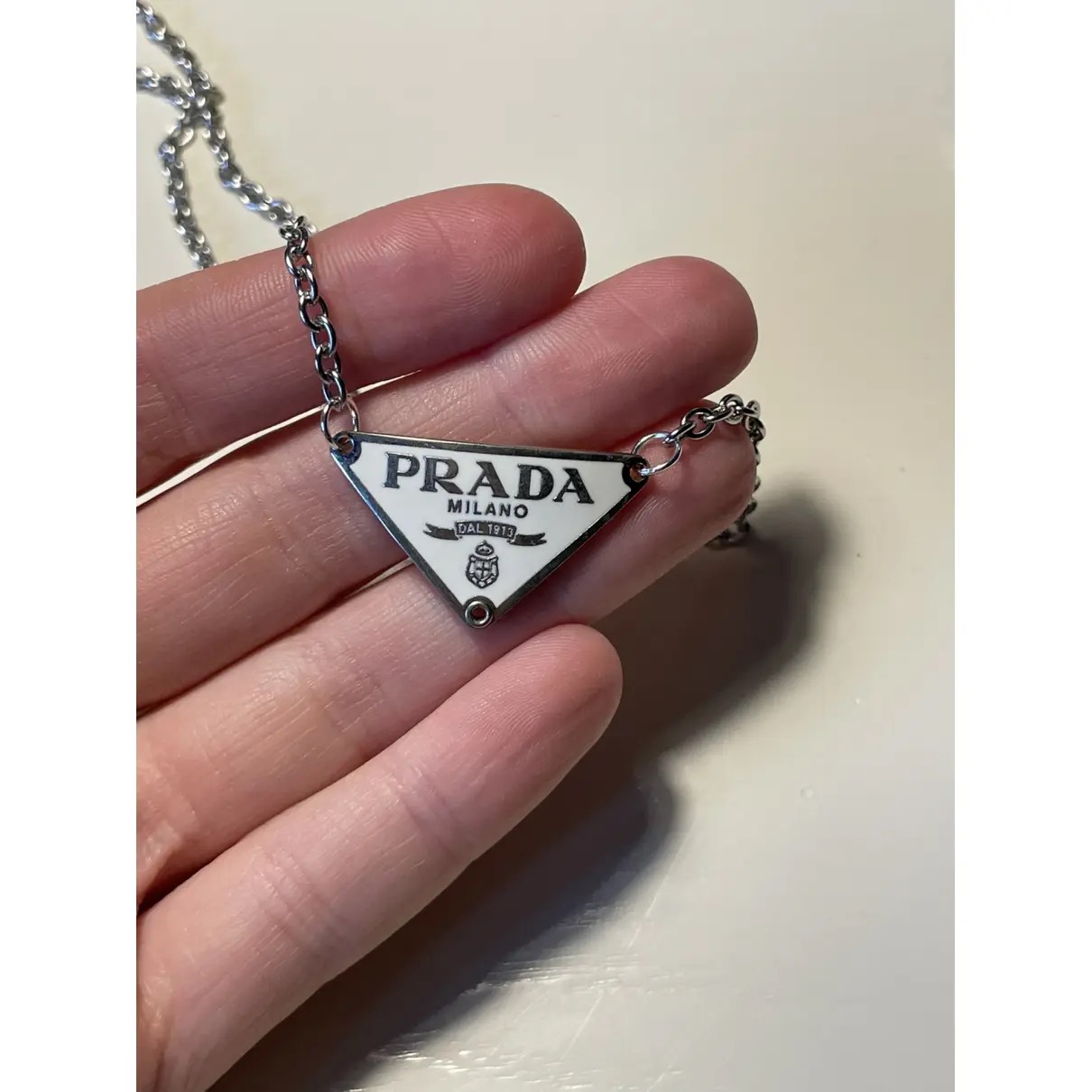 Silver Triangle Necklace