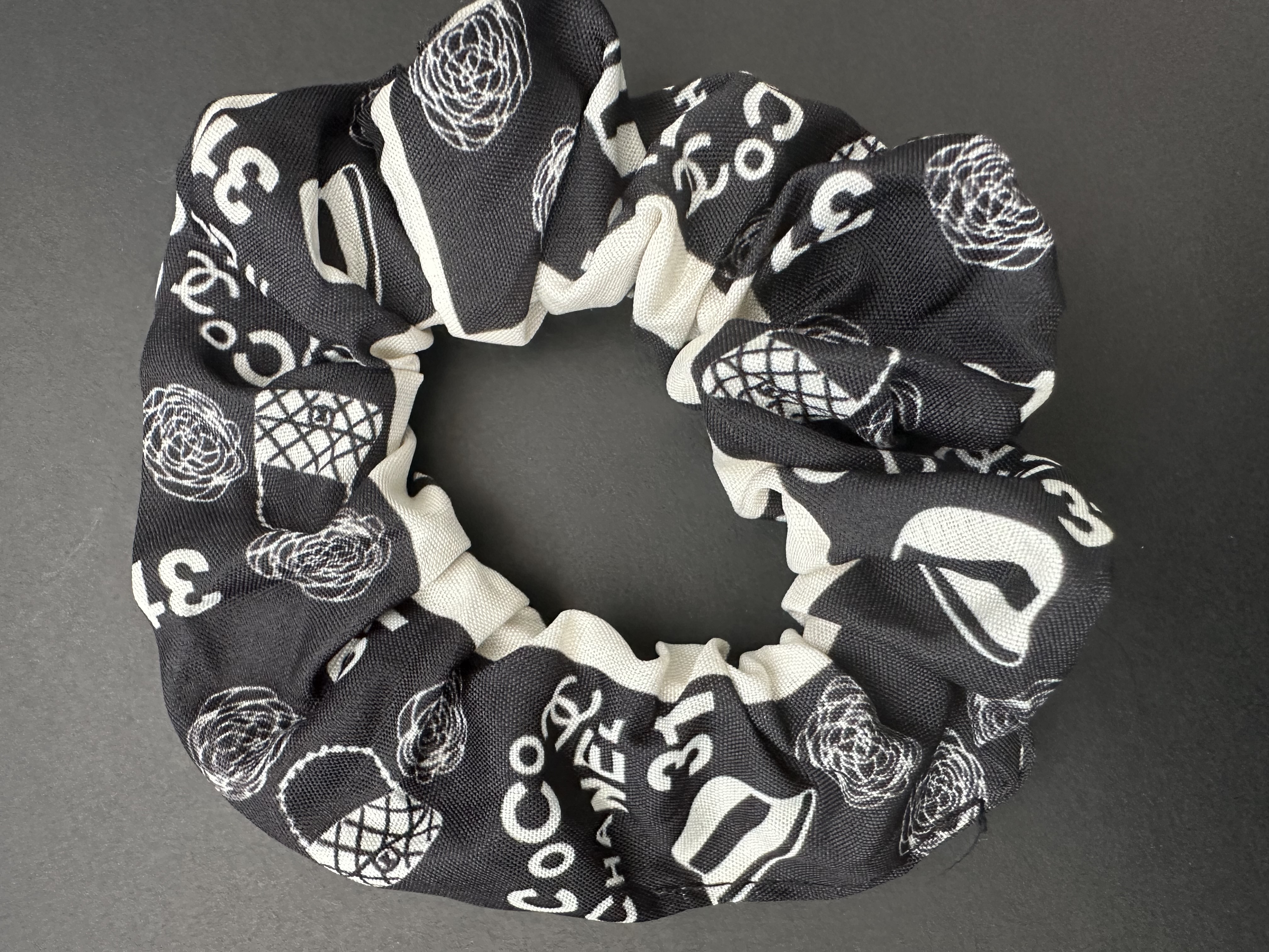 Designer Patterned Hair Scrunchie
