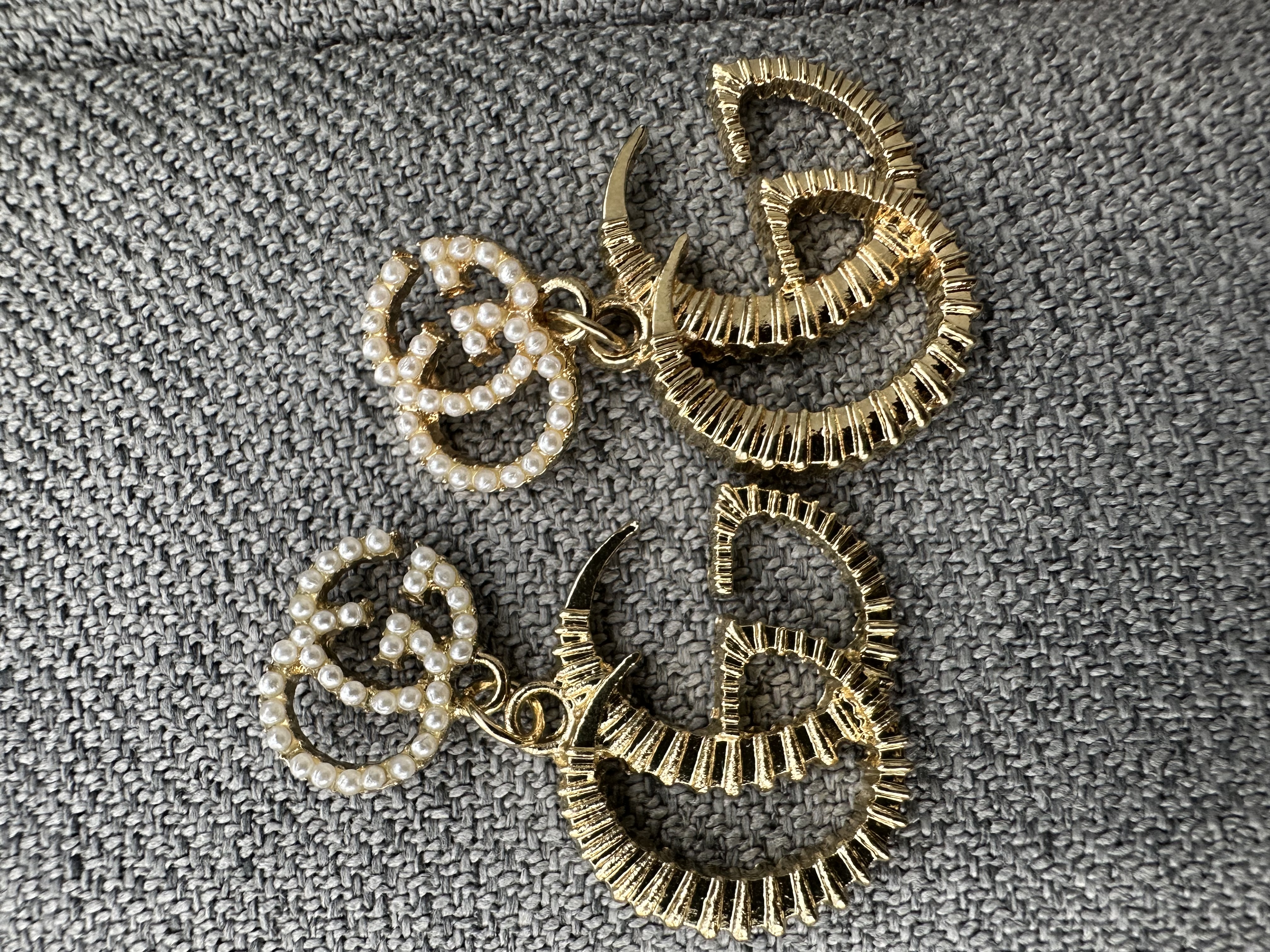 Gold statement earrings