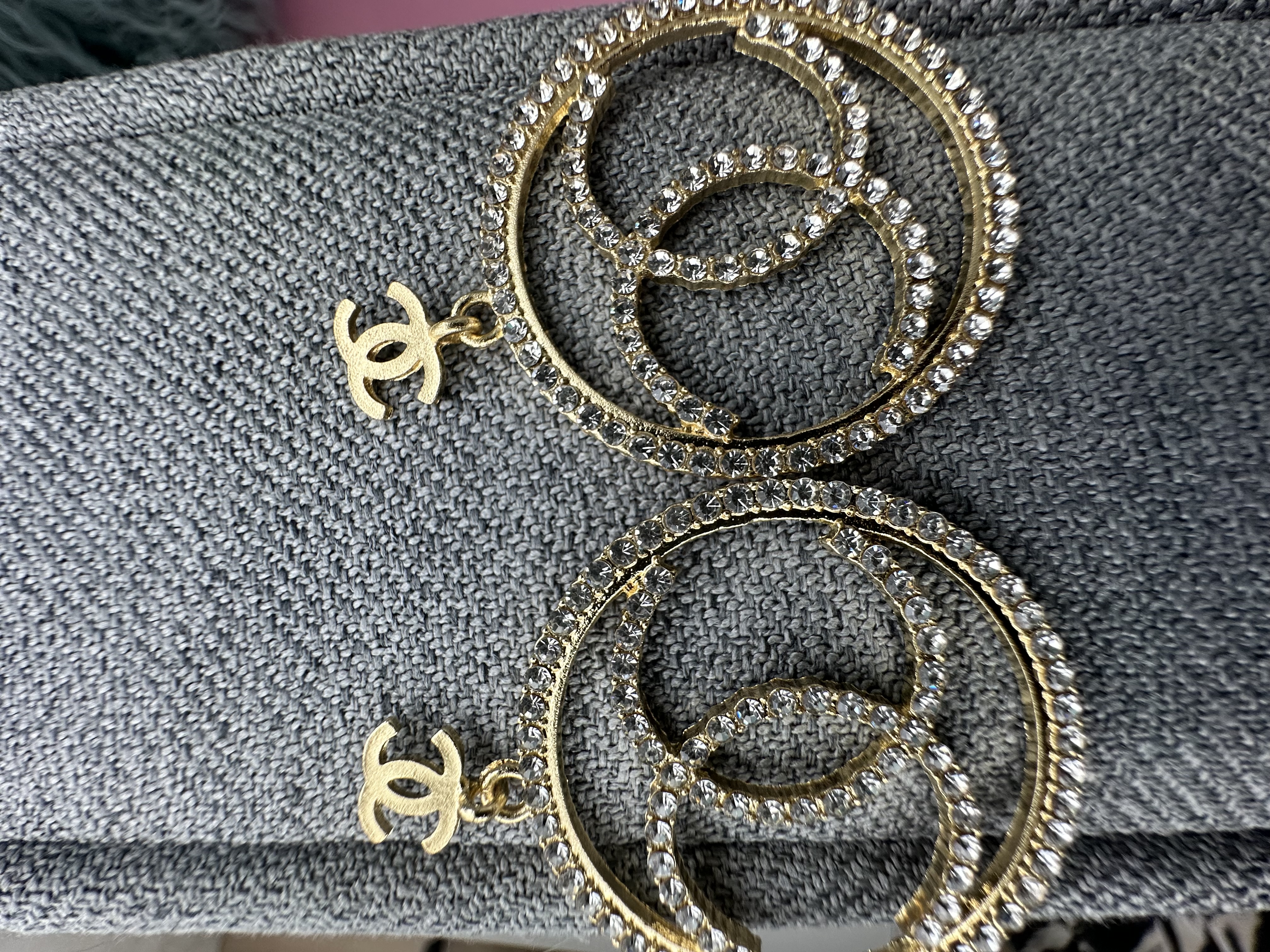  Crystal Logo Earrings