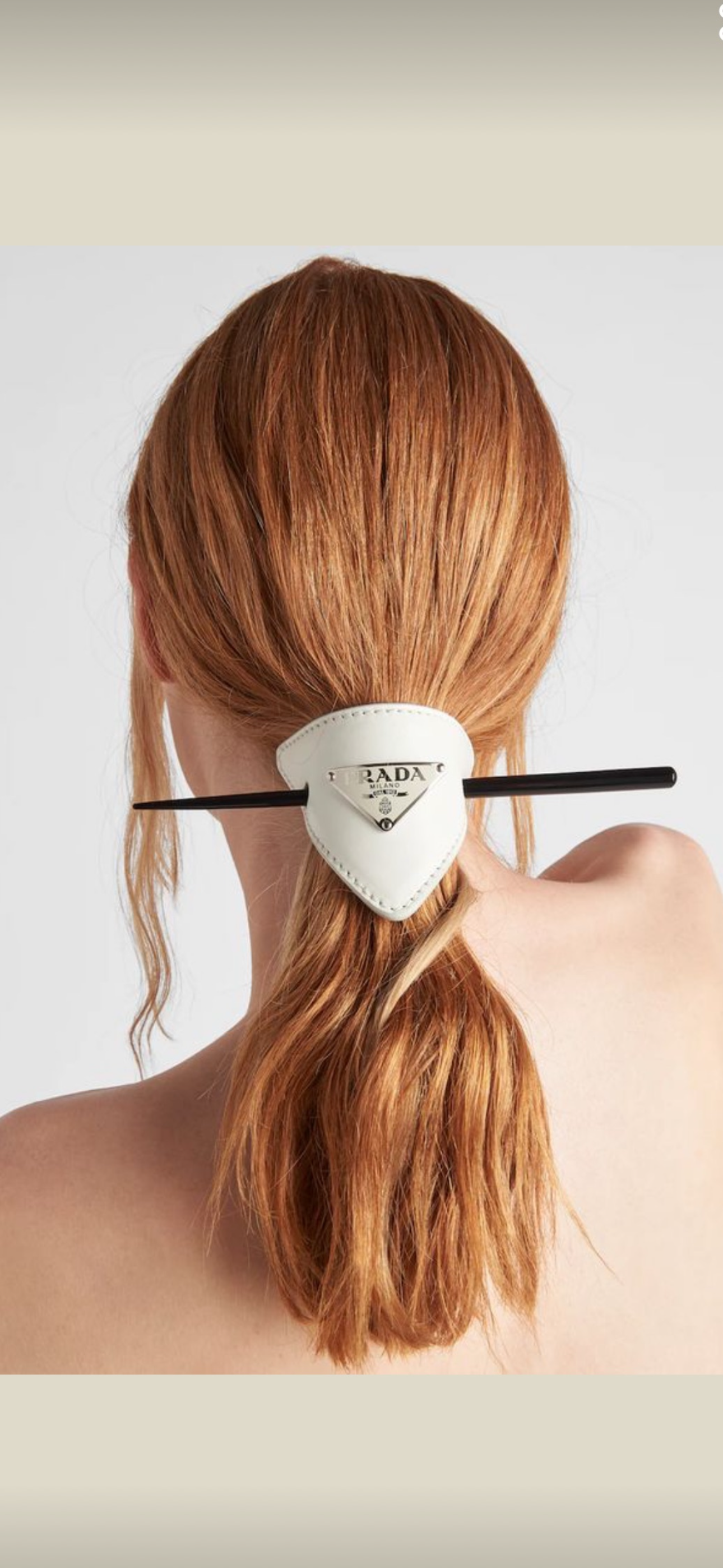 Leather Hair Barrette