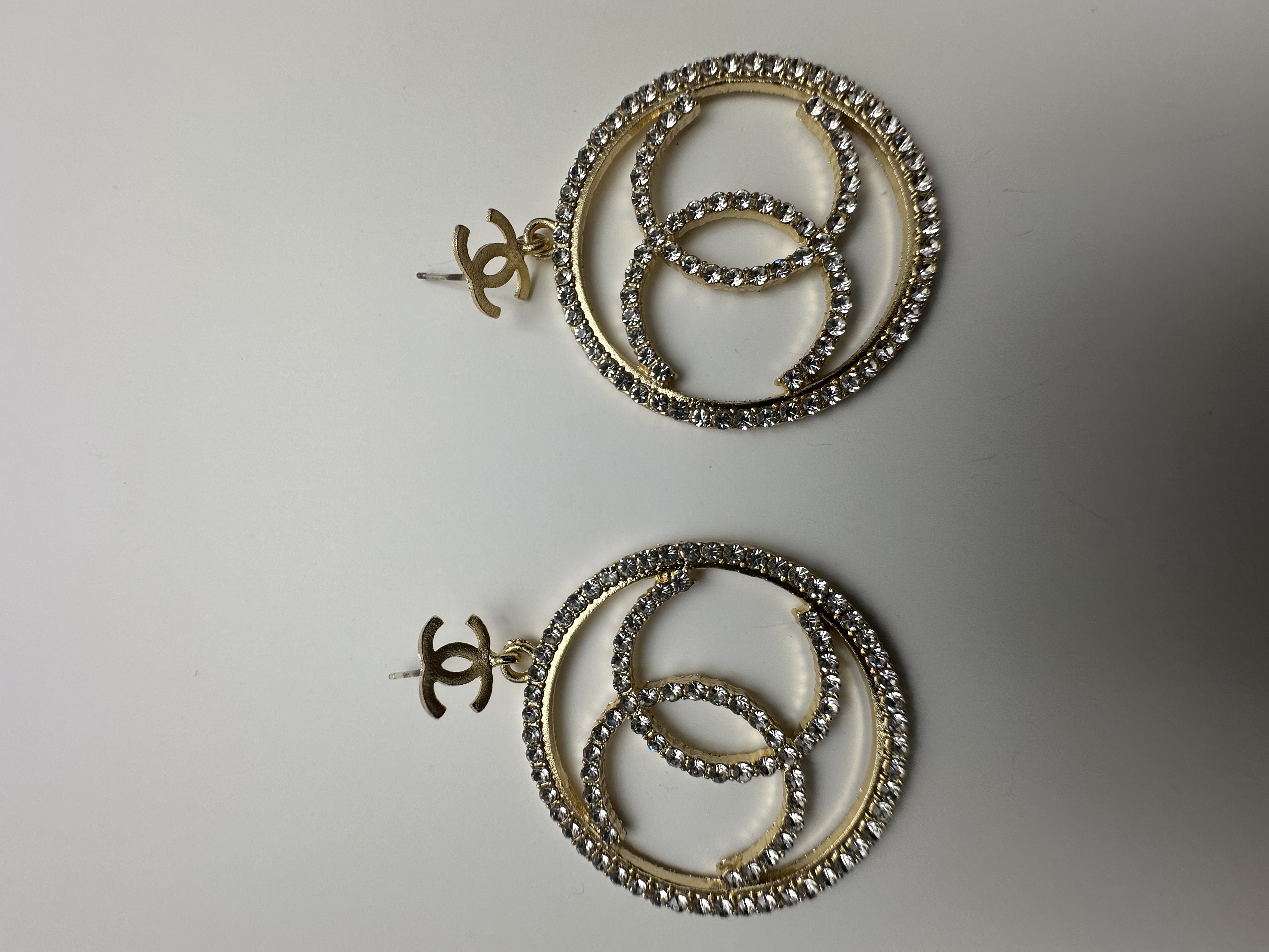  Crystal Logo Earrings