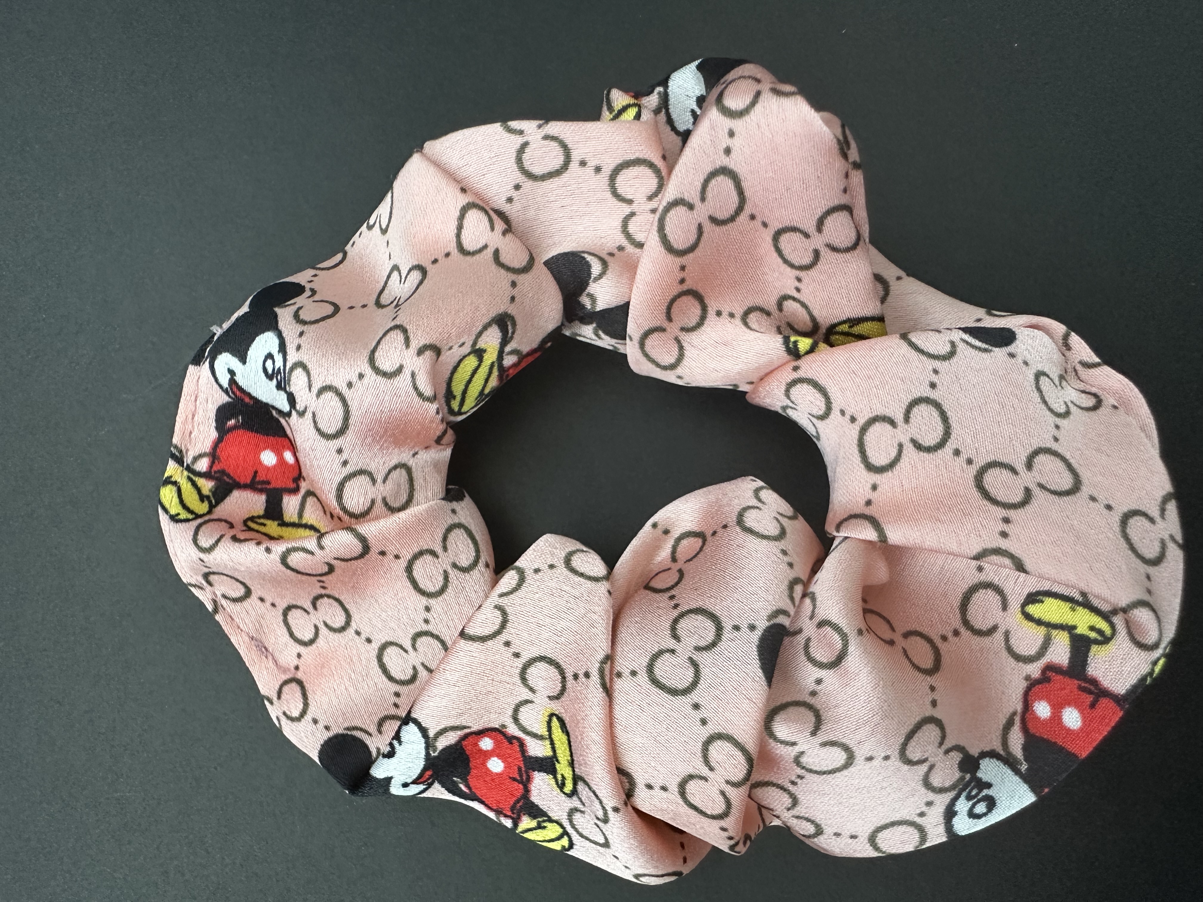 Mickey Mouse Patterned Hair Scrunchie
