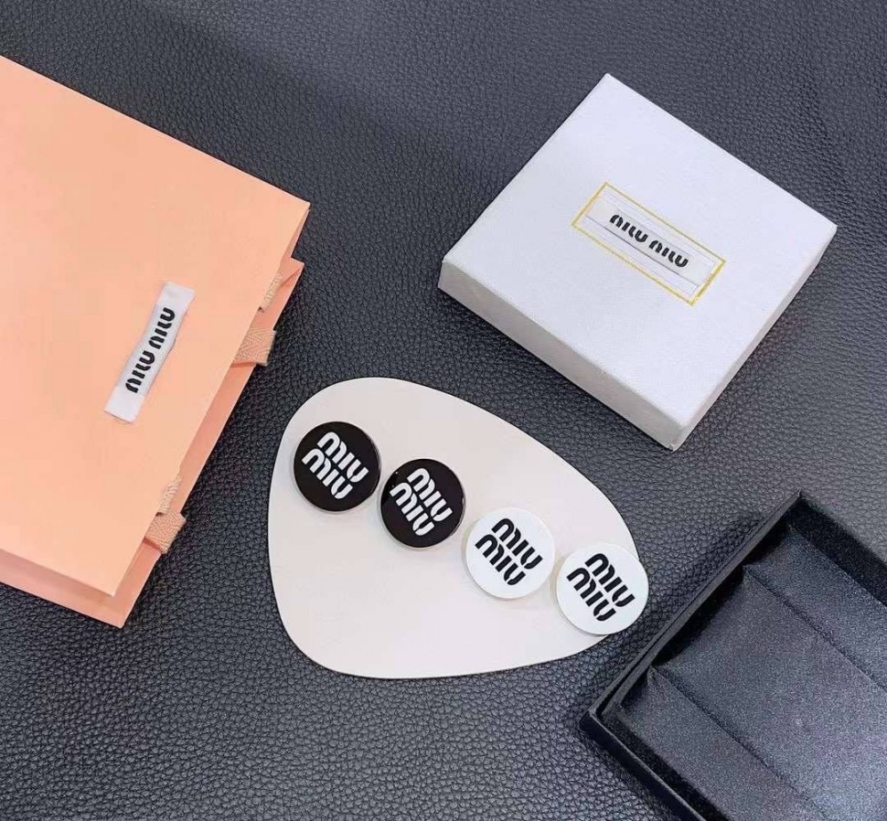 Miu Miu Logo Earrings