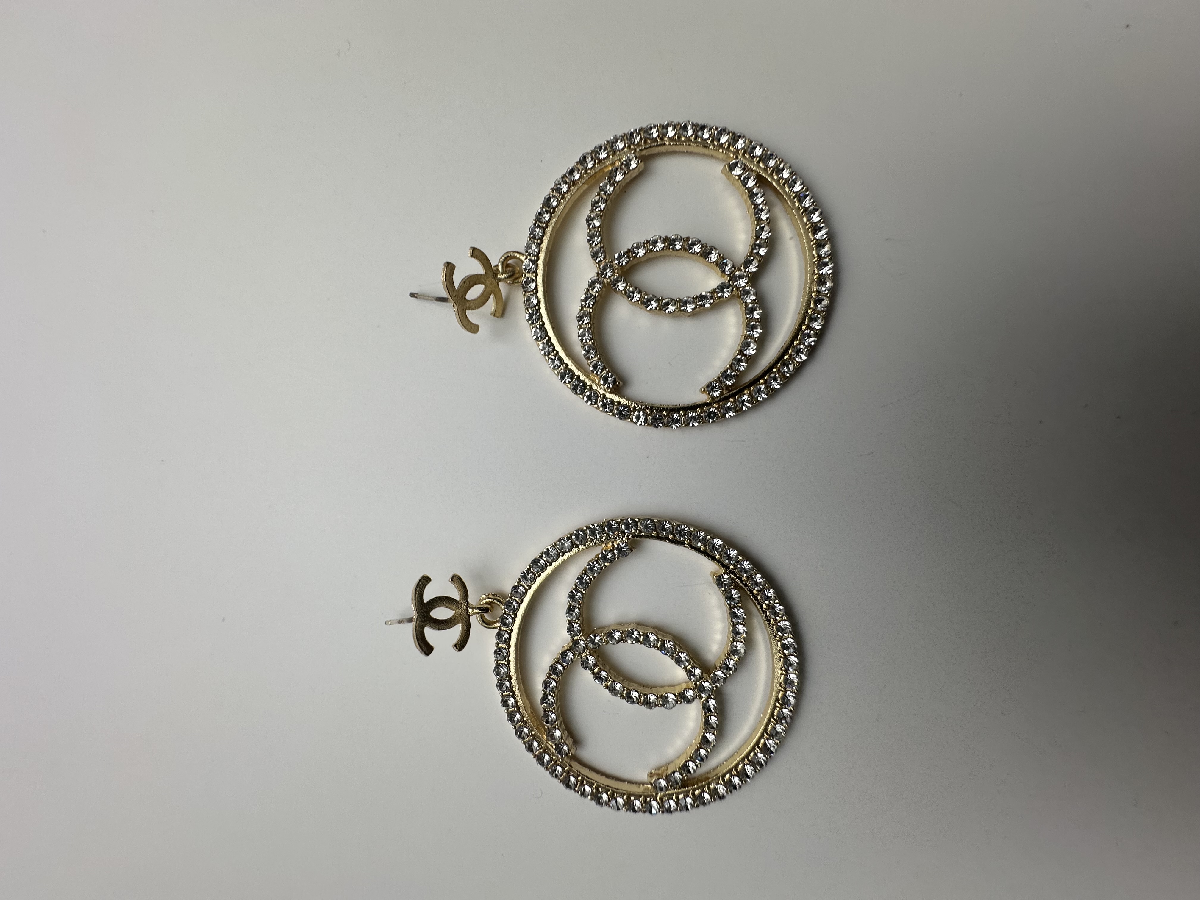  Crystal Logo Earrings