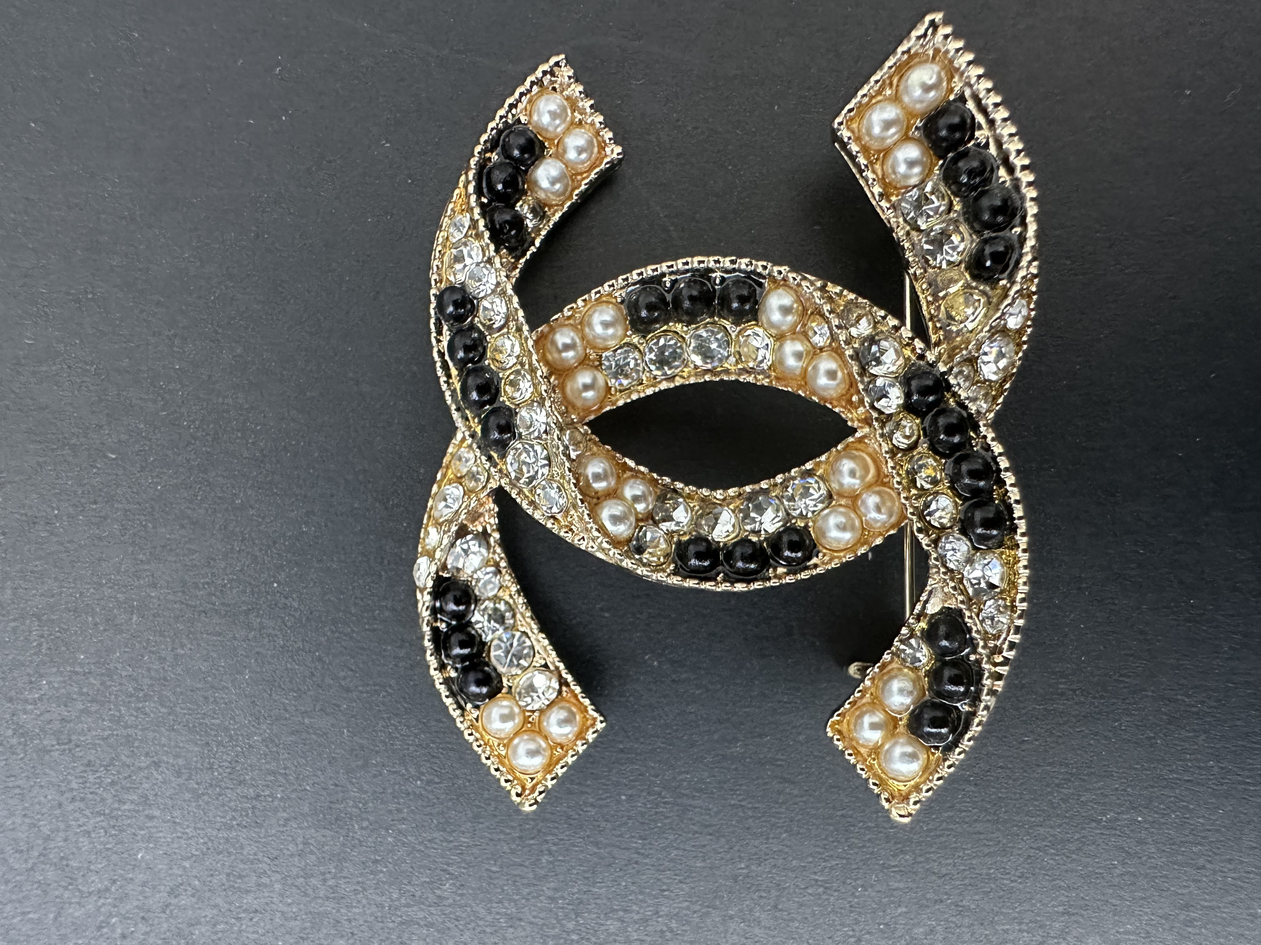  Pearl and Crystal Brooch