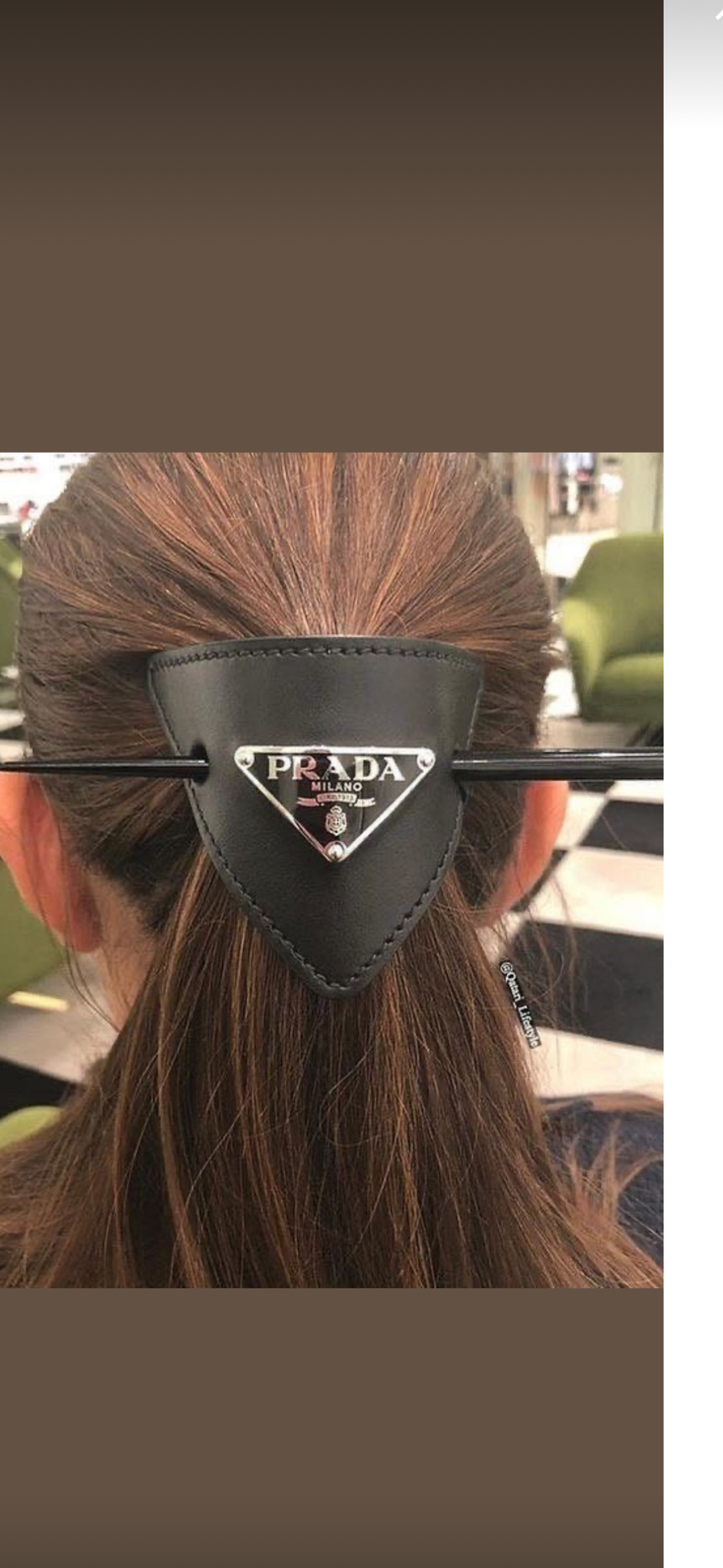  Leather Hair Barrette