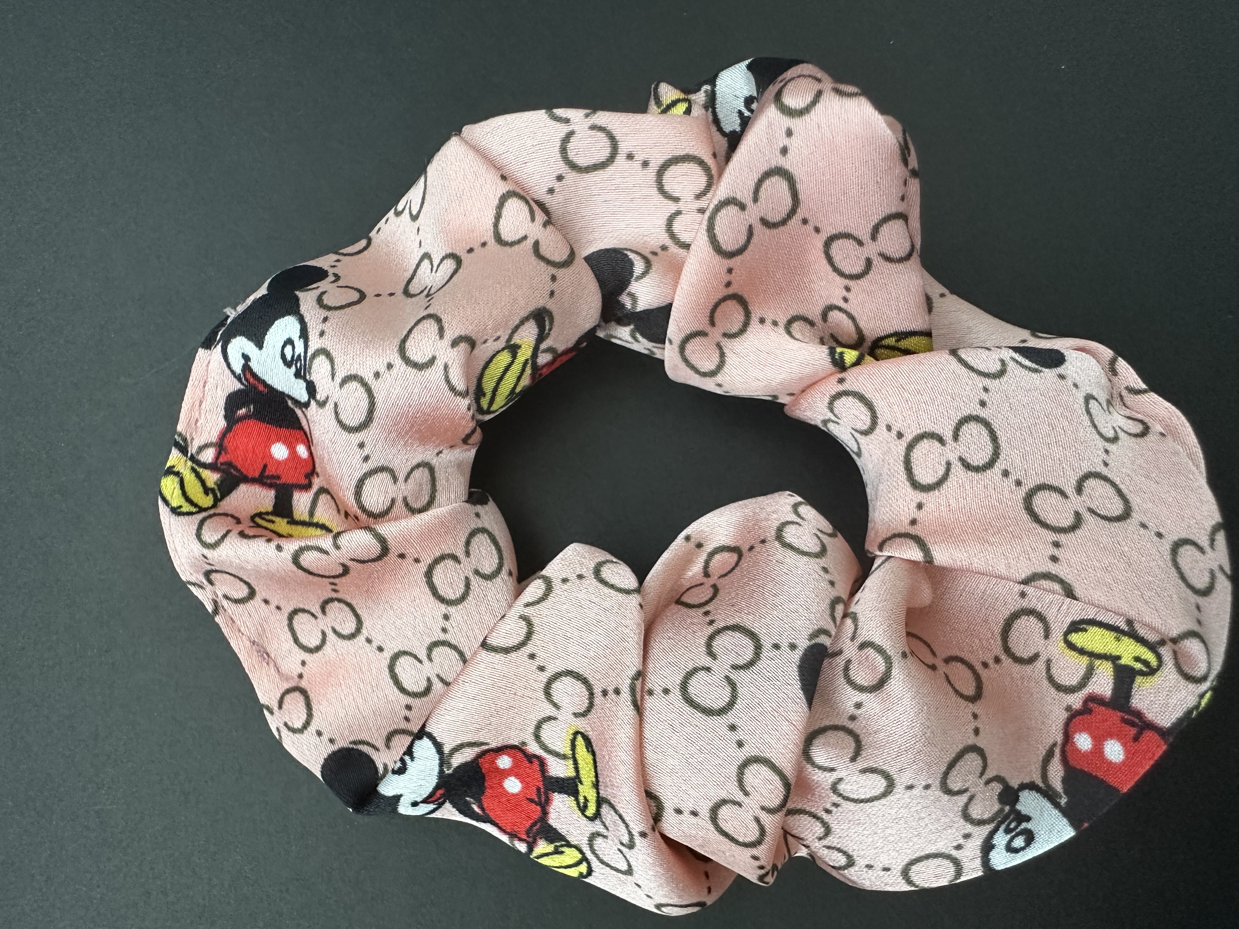 Mickey Mouse Patterned Hair Scrunchie