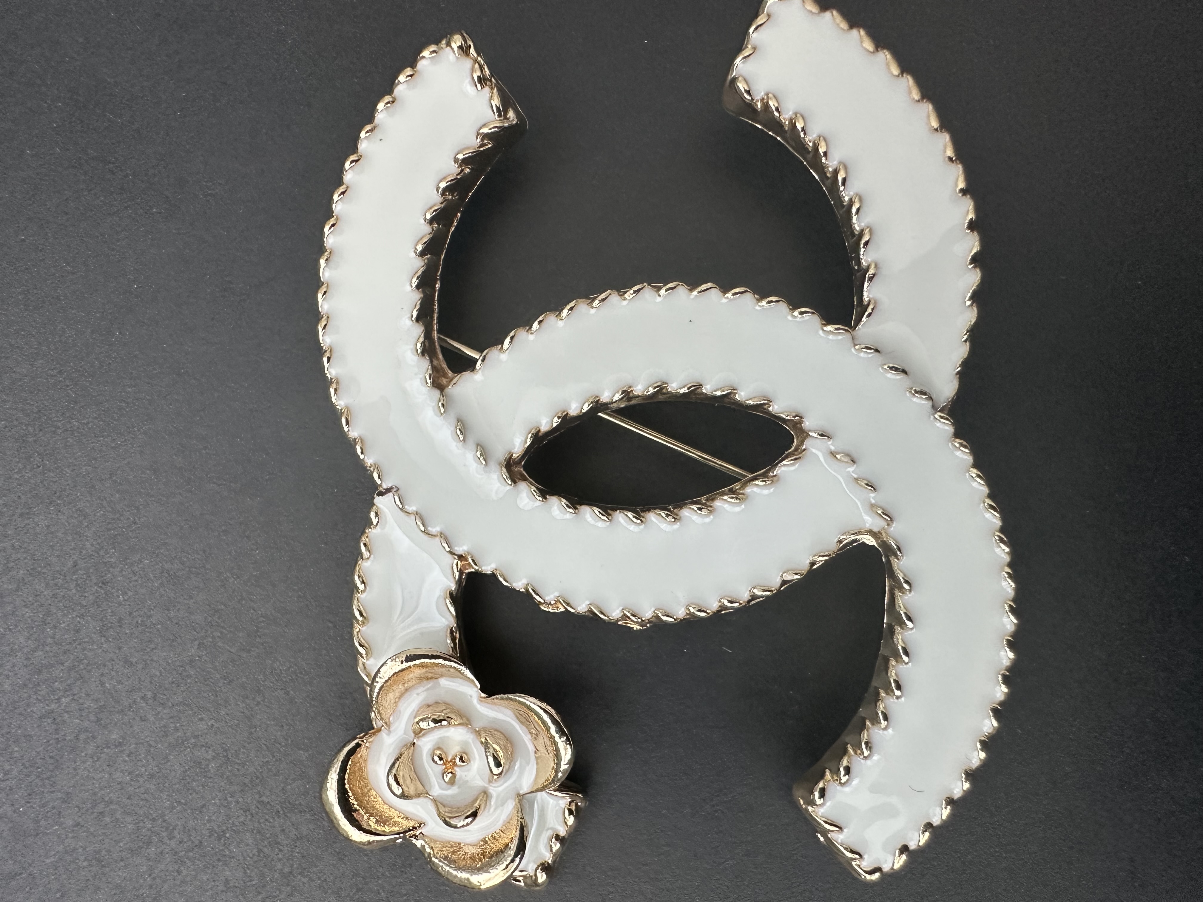 Inspired White Brooch