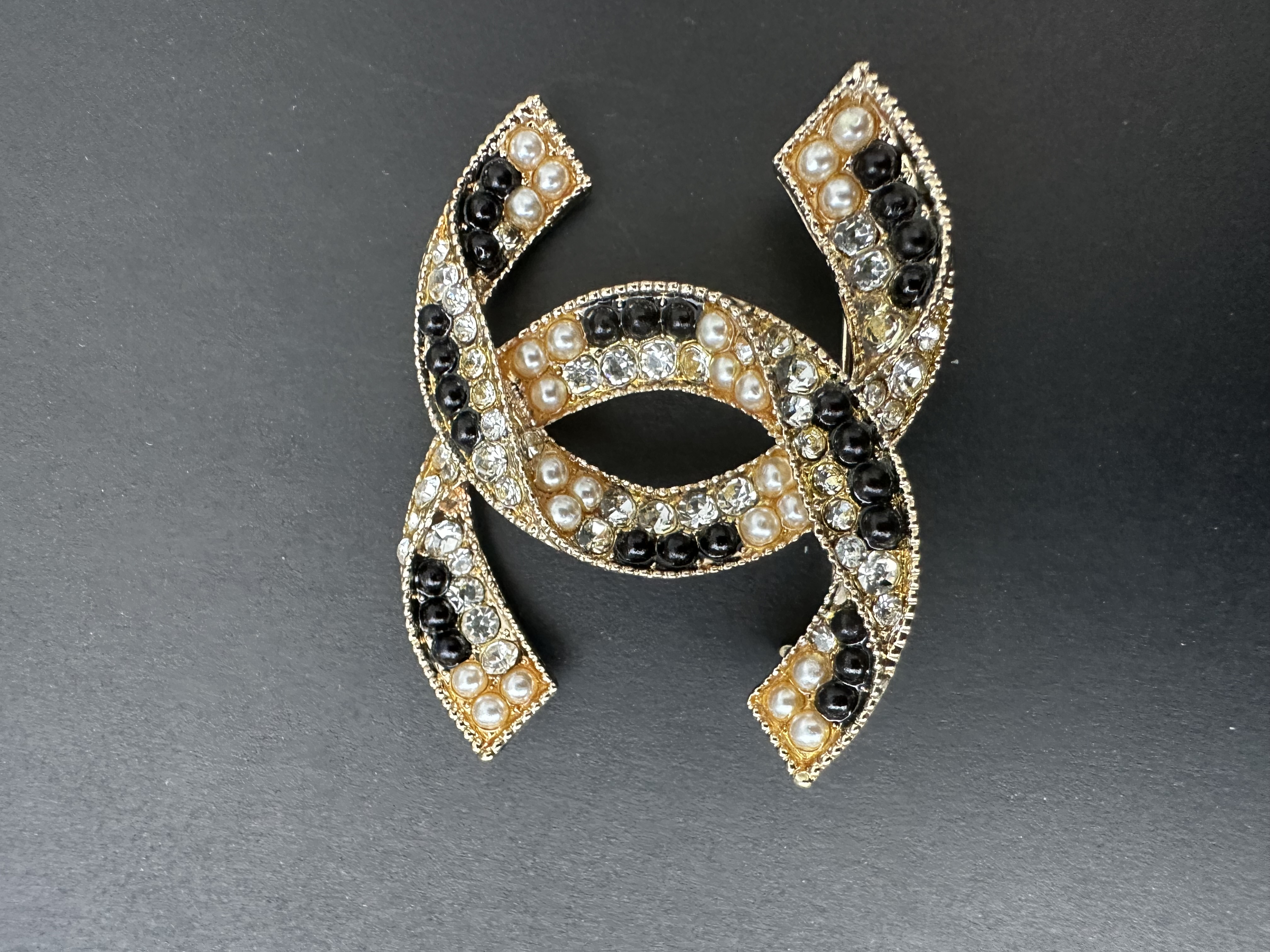  Pearl and Crystal Brooch