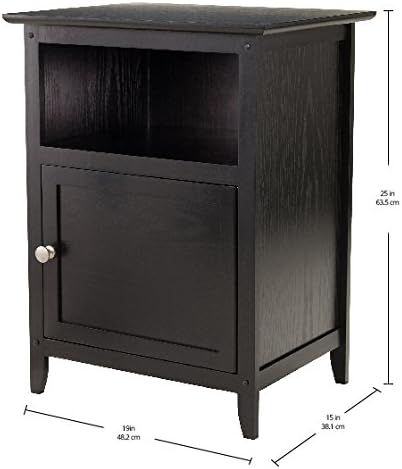 Henry Accent Table, 19 inches, Black