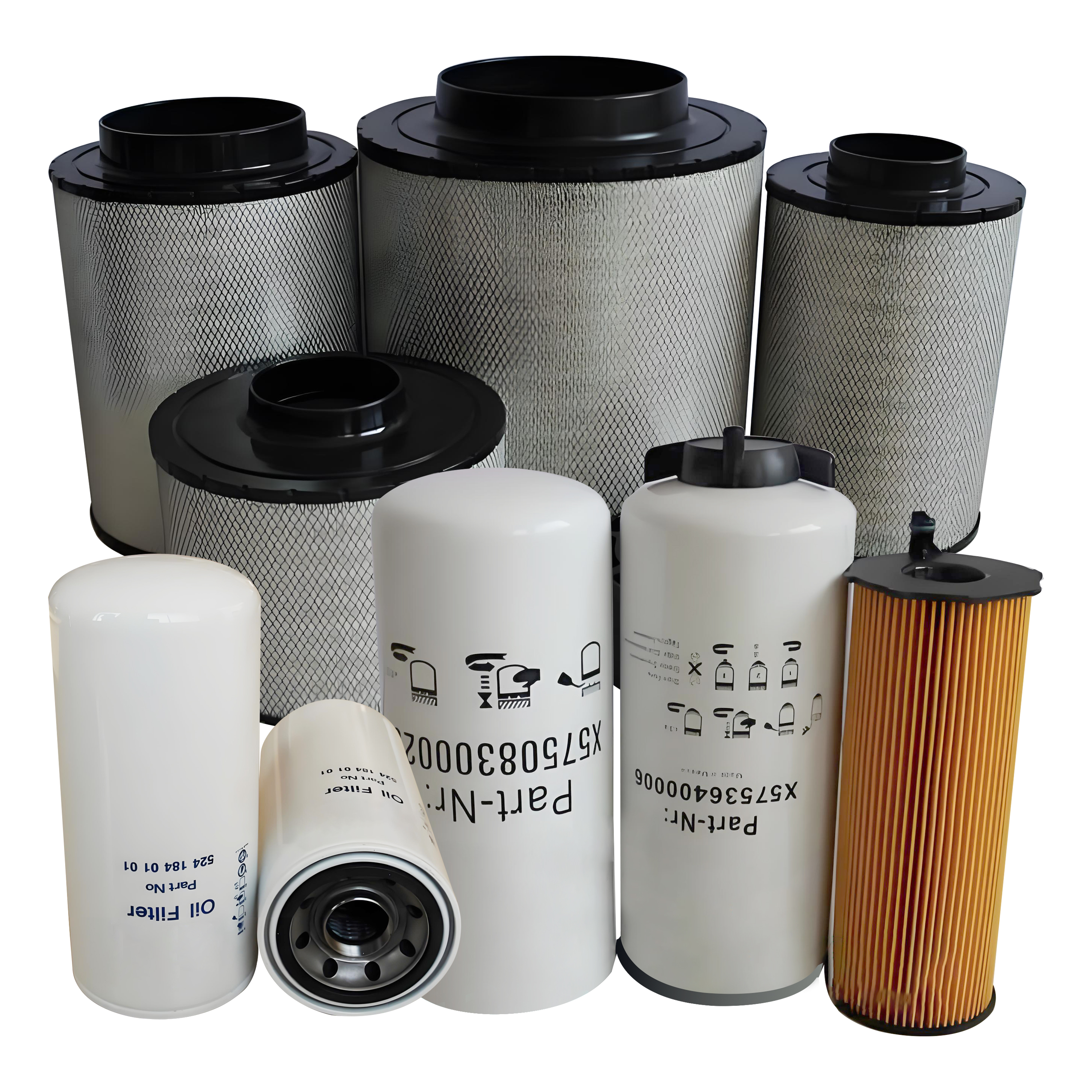 Mercedes-Benz Series Oil, Air, and Fuel Filters for Trucks and Machinery