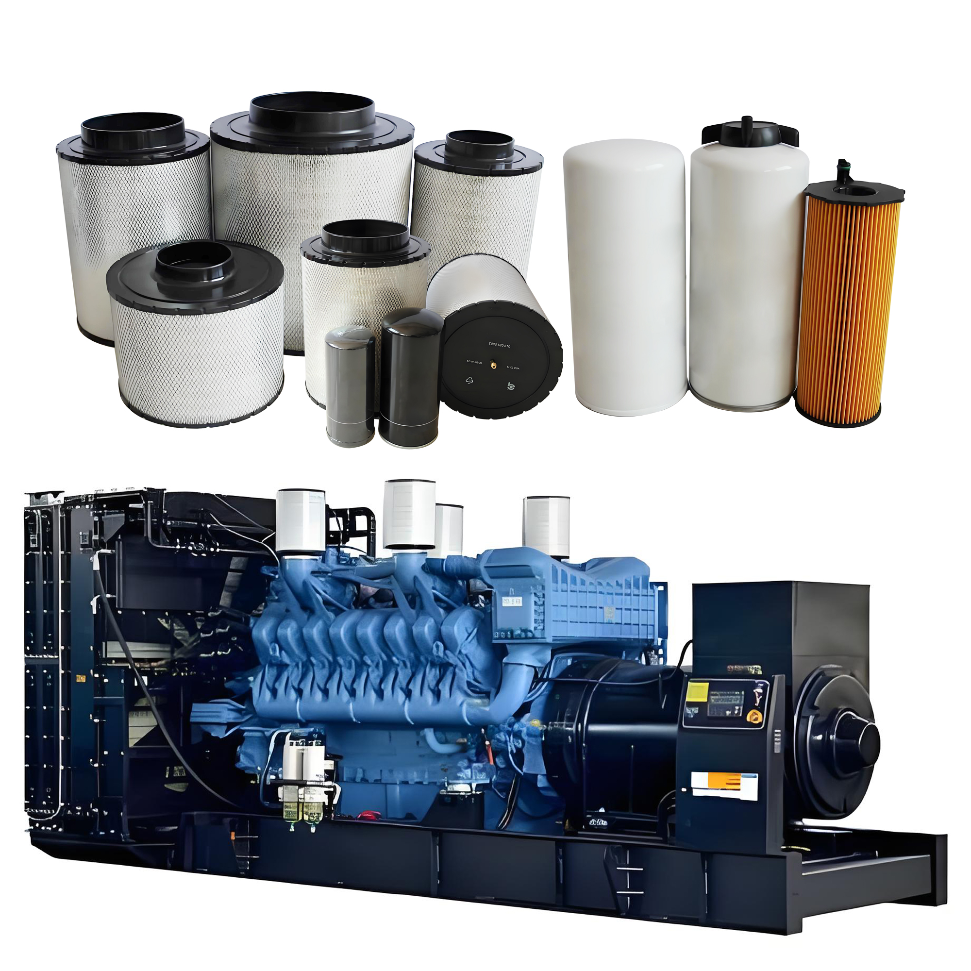 MTU Generator Series High-Performance Oil, Fuel & Air Filters