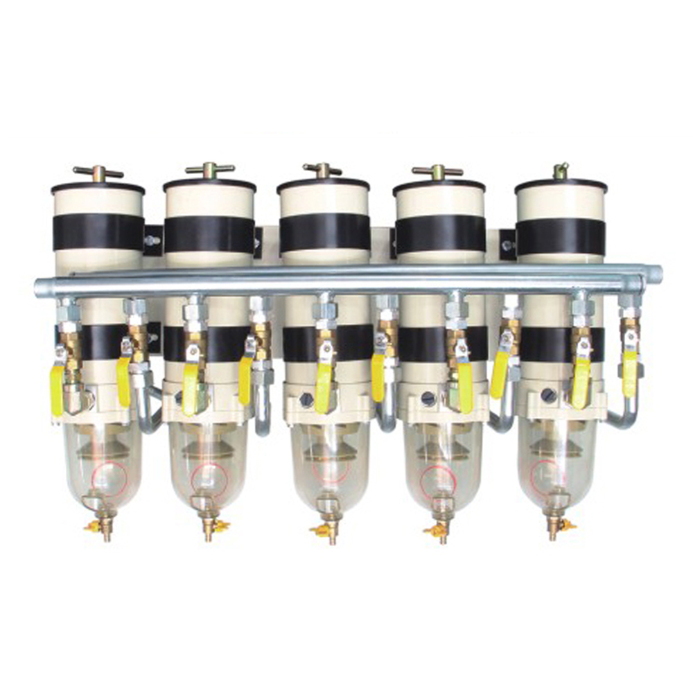 1000FG five-unit, ten-valve oil-water separator Oil-Water Separator Assembly for Diesel Engines and Heavy Machinery 
