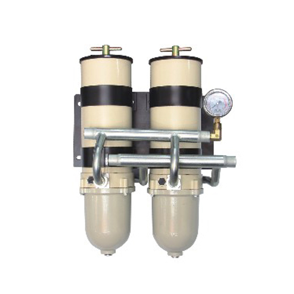 1000FG Two-Unit Elbow Pipe Oil-Water Separator with Gauge for Heavy Machinery