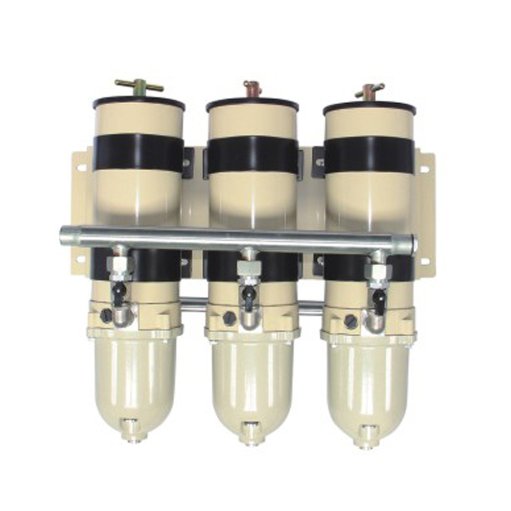 1000FG Three-Unit Straight Pipe Oil-Water Separator with Switch for Heavy Machinery