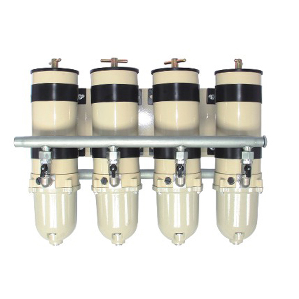 1000FG Four-Unit Straight Pipe Oil-Water Separator with Switch for Diesel Engines & Generators