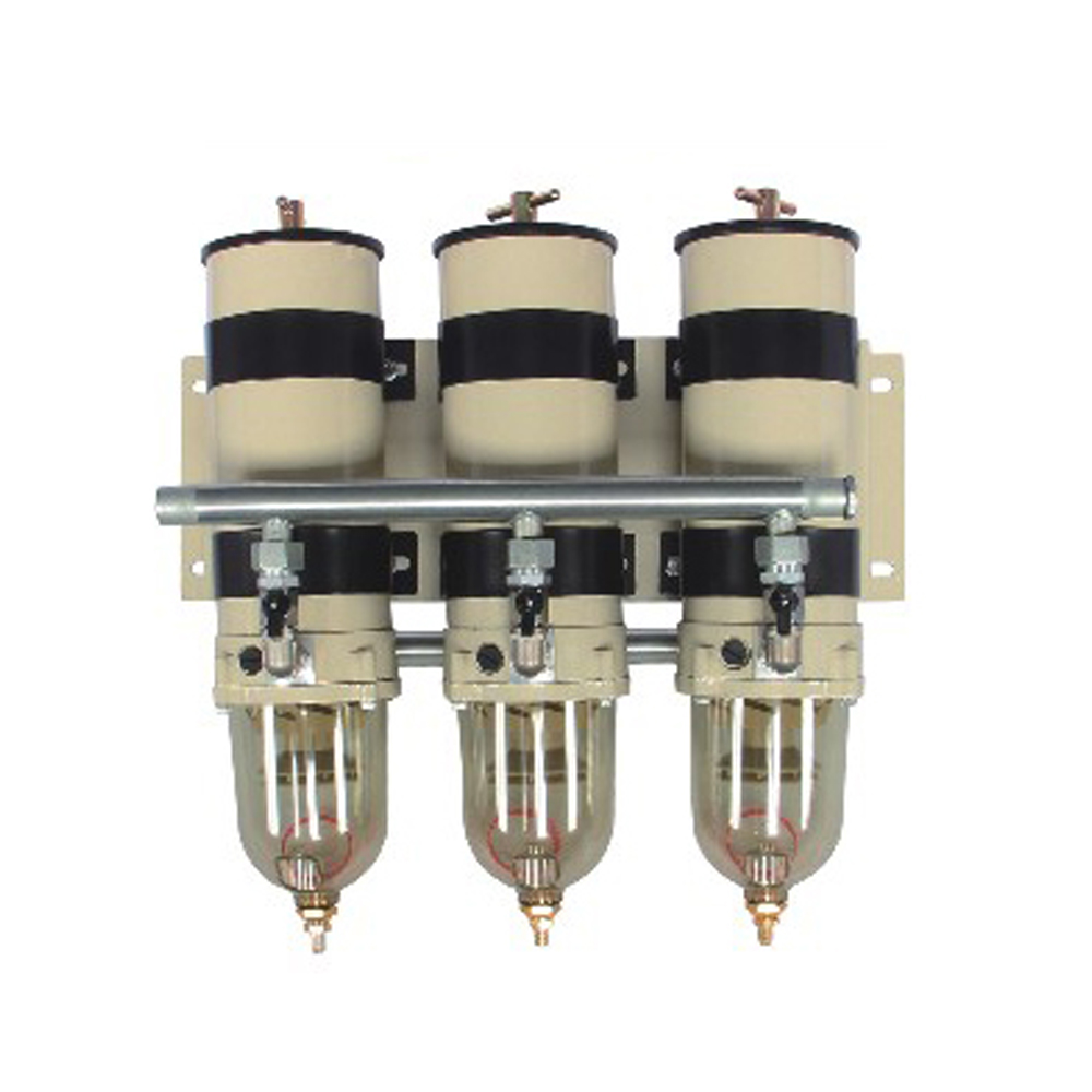 1000FG Three-Unit Straight Pipe Oil-Water Separator with Three-Valve for Heavy Machinery