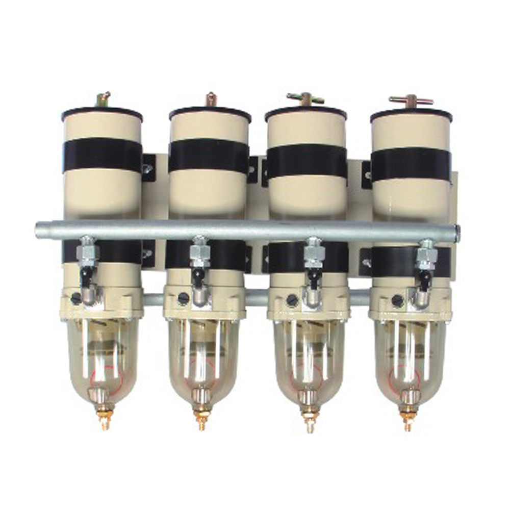 1000FG Four-Unit Straight Pipe Oil-Water Separator with Four-Valve for Diesel Engines & Generators