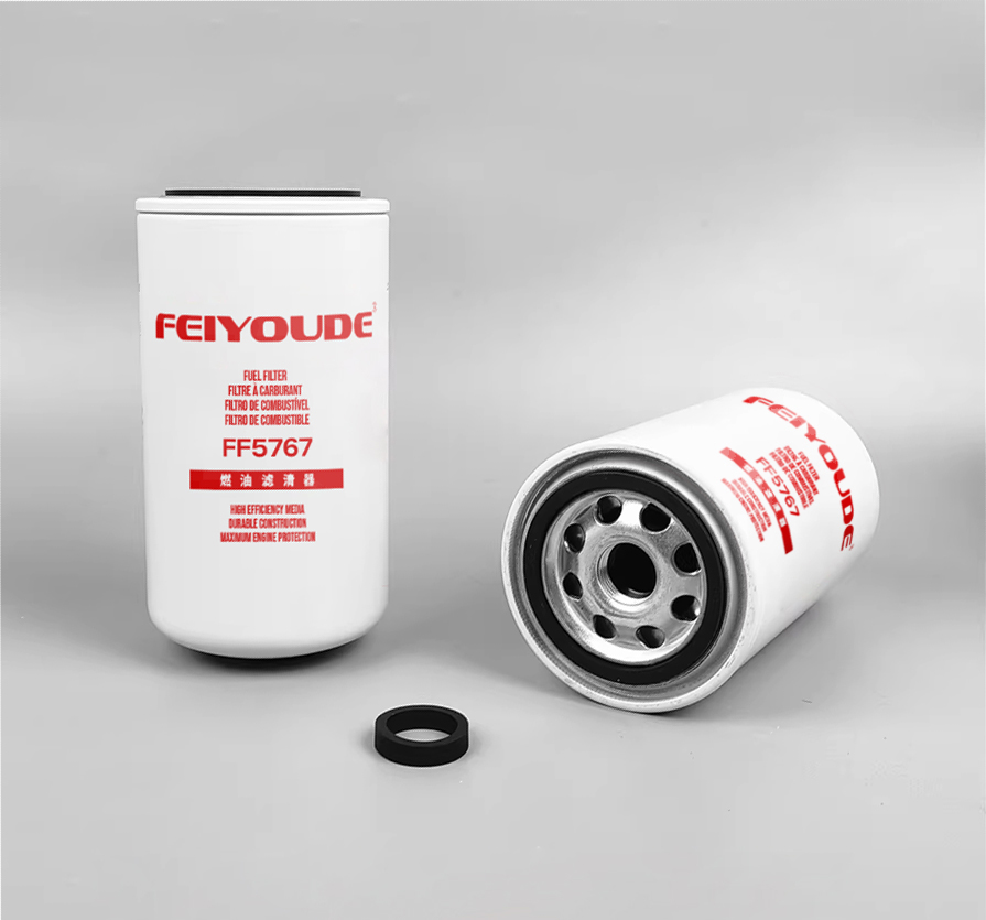 Feiyoude FF5767 Spin-On Fuel Filter for Cummins, Komatsu & Heavy-Duty Diesel Engines – 7/8"-14 UNF