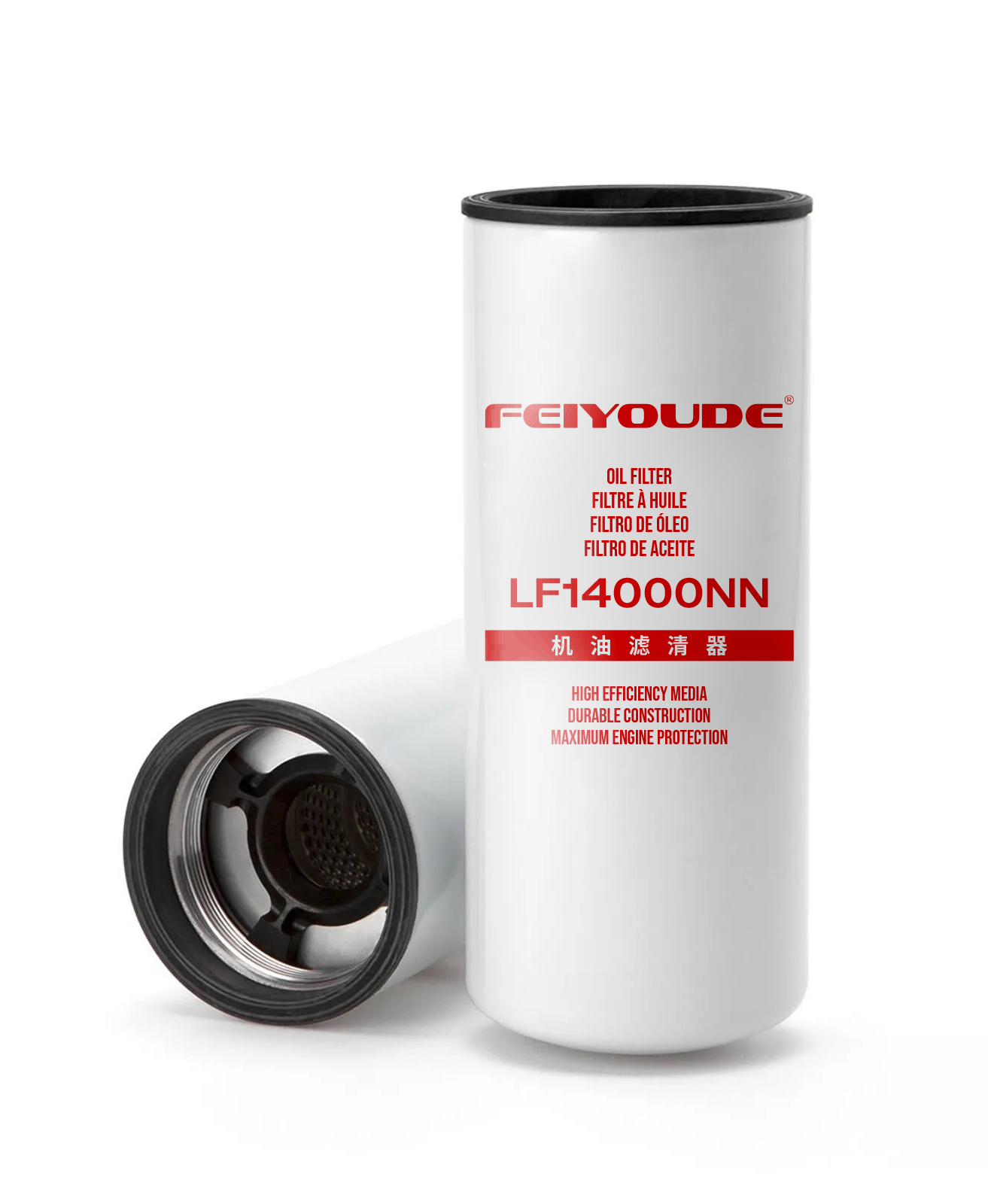Feiyoude LF14000NN Lube Oil Filter for Diesel Engines – Heavy-Duty Spin-On Filtration (M95×2.5)