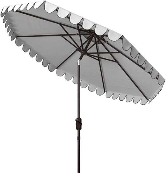 Outdoor Venice 9-Foot Round Double Top Crank UV Protected Umbrella