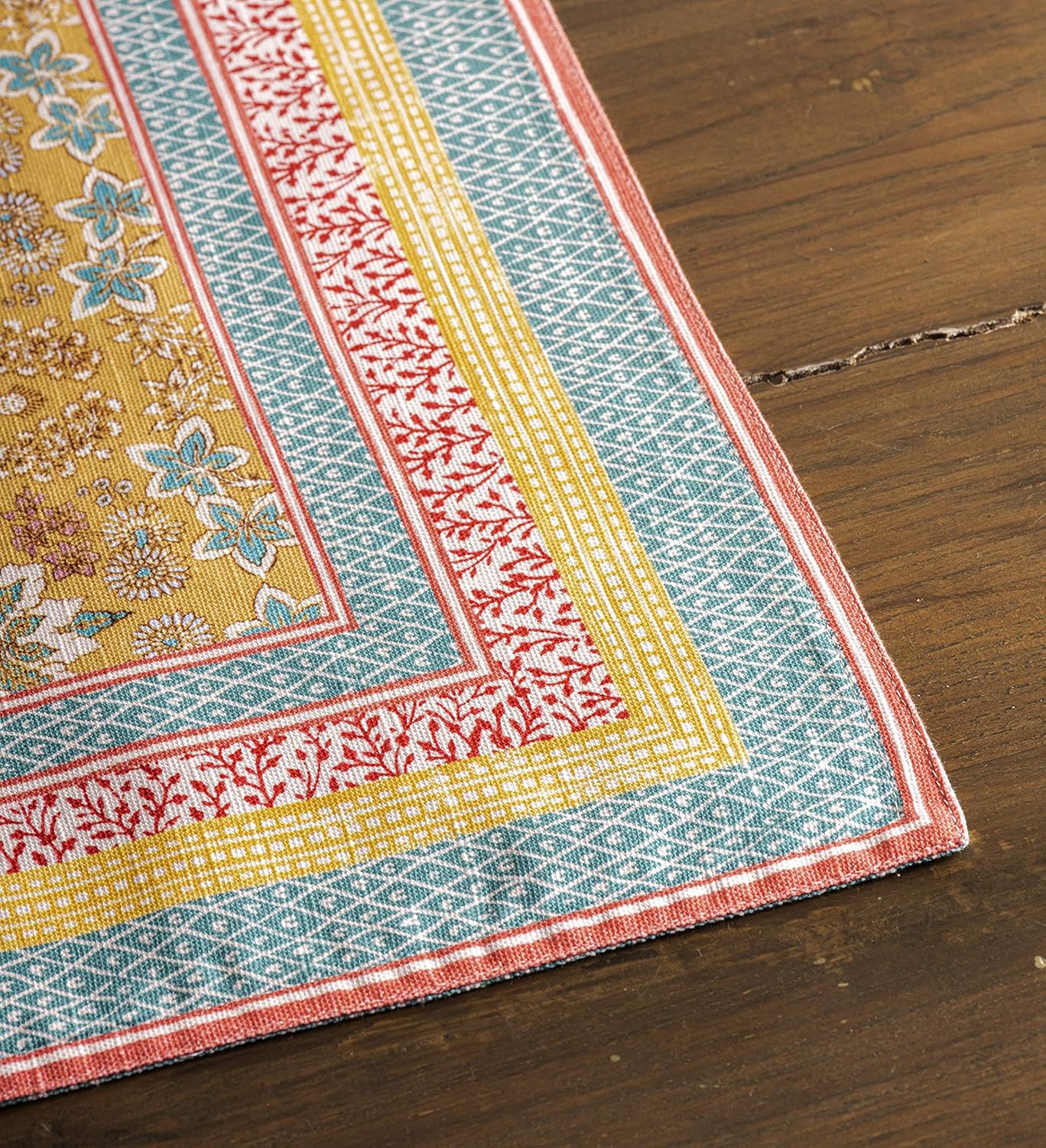 Cloth Placemat 100% Cotton Decorative Washable Table Placemats, Dining, Home, Wedding, Banquet, Buffet, Marquise - Spring/Summer (Set of 4)