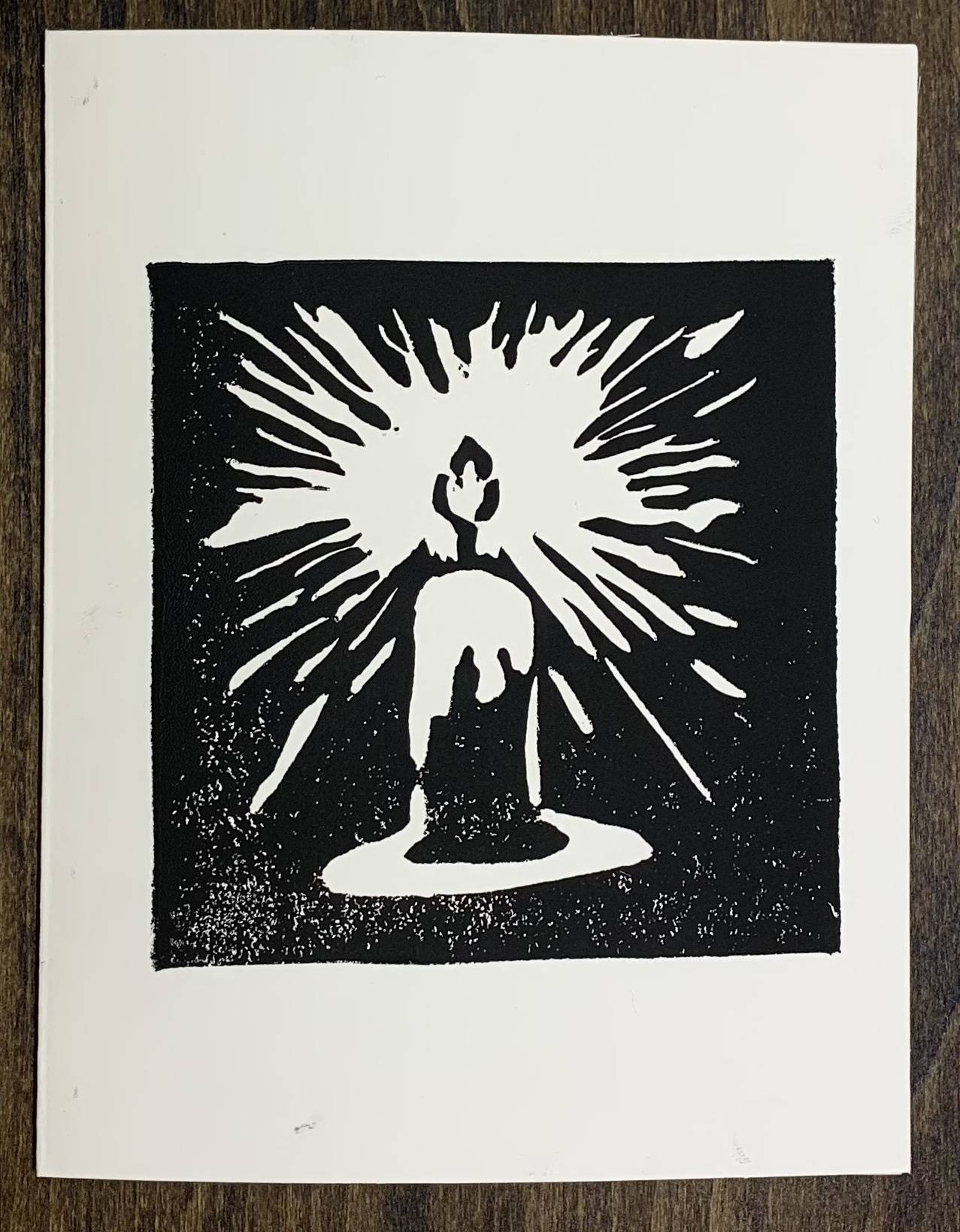 Candle Christmas Card