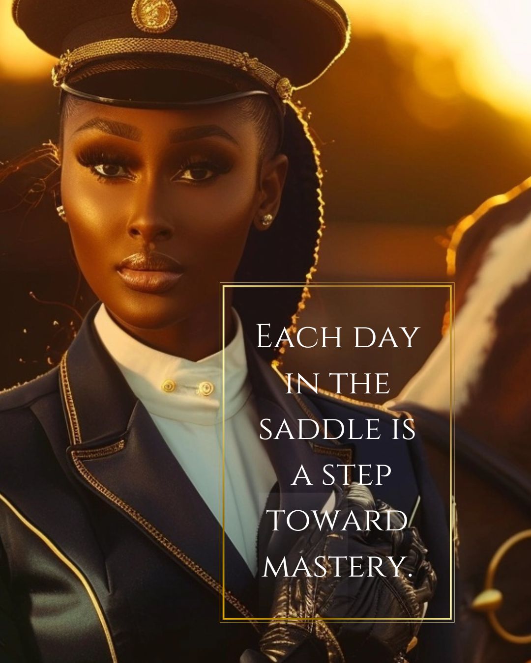 Elegant Equestrian dressed to impress
