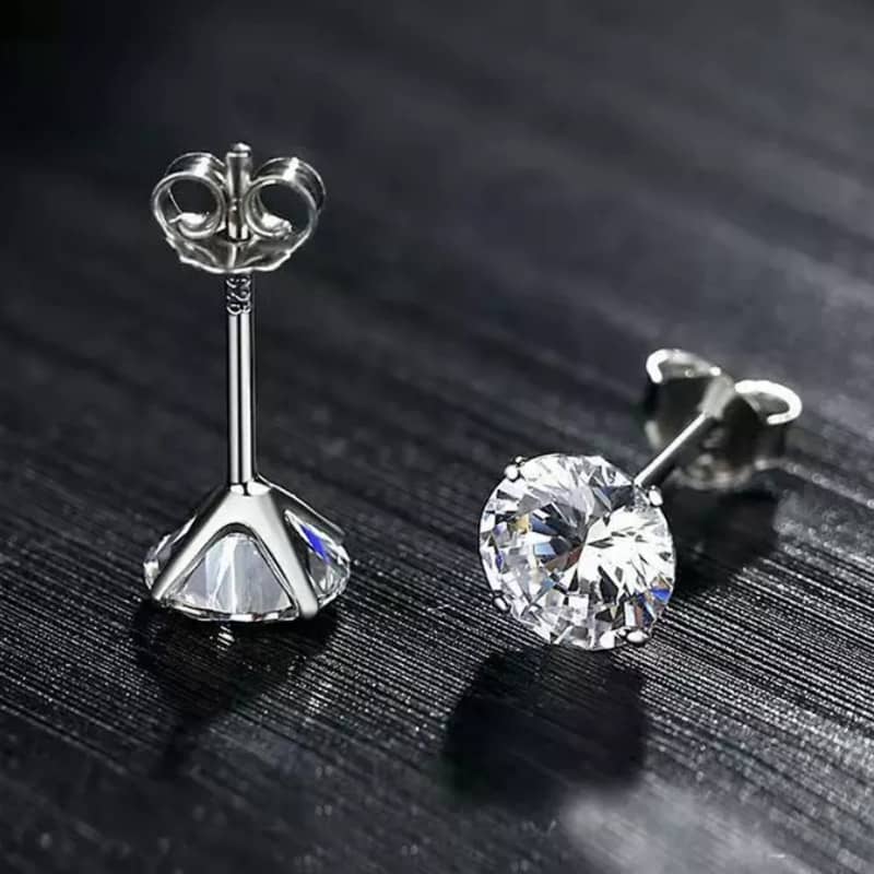 Anti Allergic Diamond Stud Ear Pins