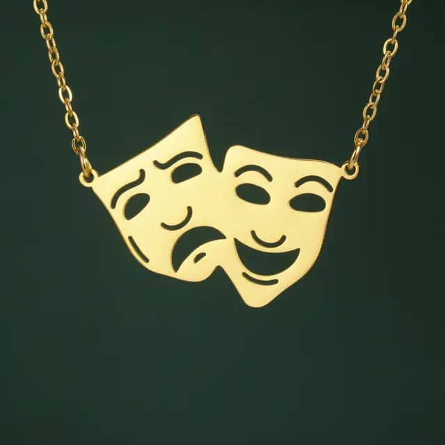 Comedy Mask Necklace