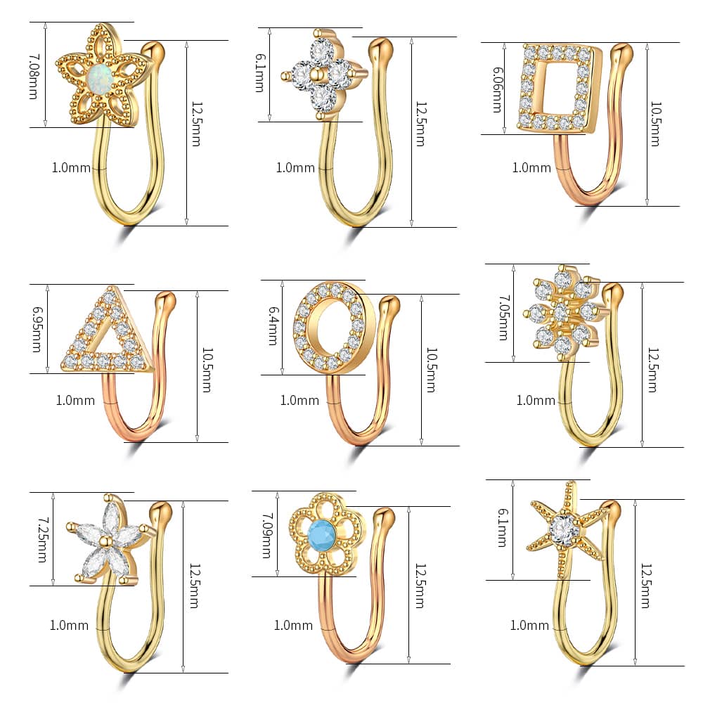 No Piercing Nose clip (price is per clip)