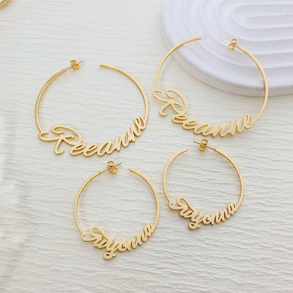 Glamorous Hoop Custom Earrings