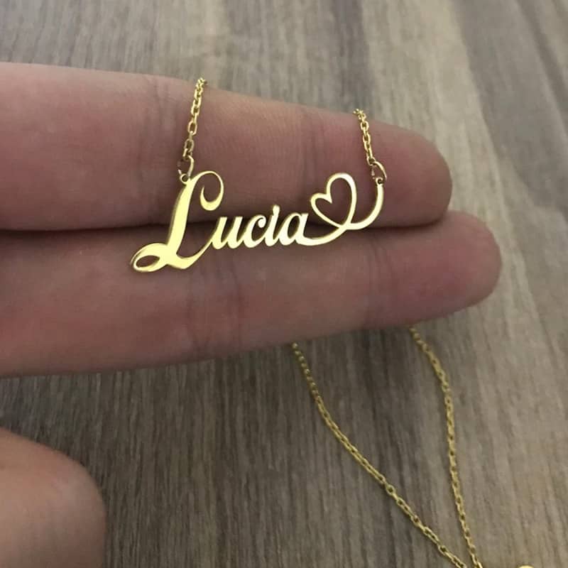 Elegant Font Custom Necklace