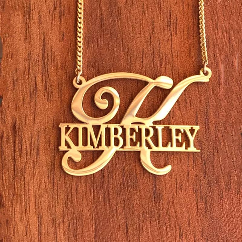 Letter Encased Custom Necklace