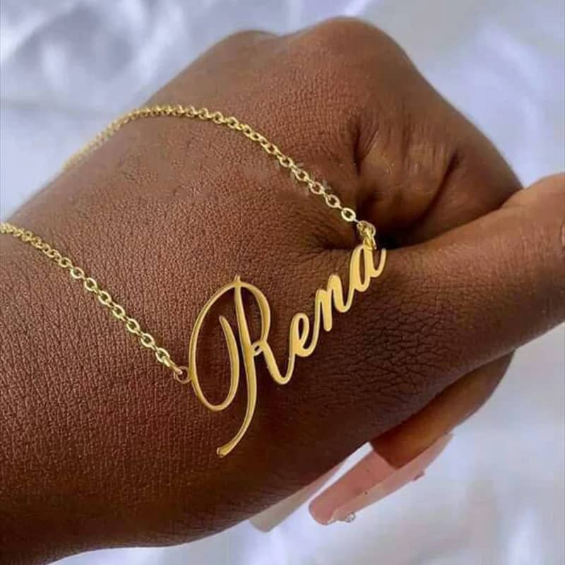 Signature Font Custom Necklace