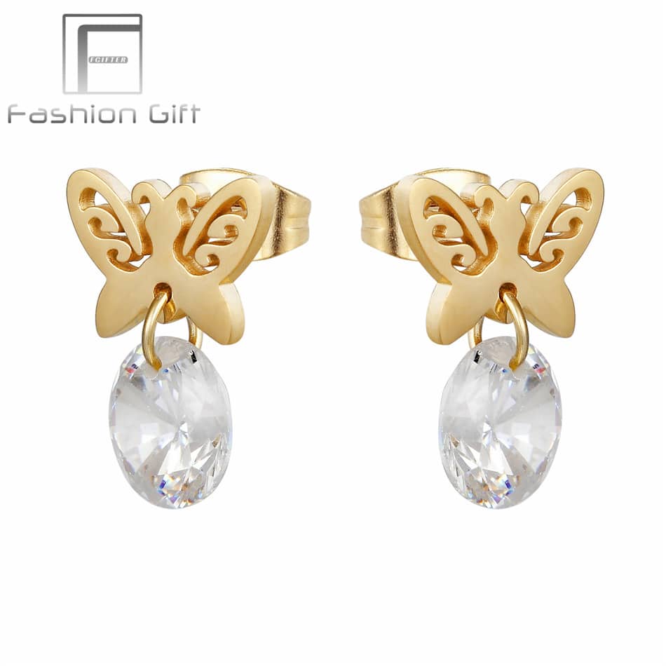 Butterfly Crystal Earrings
