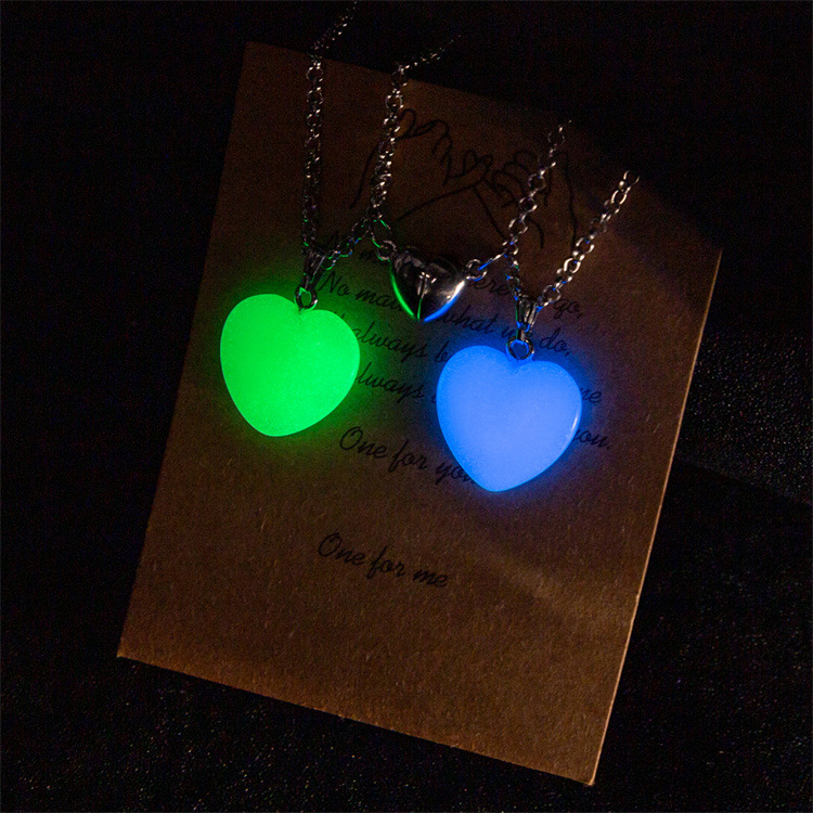 Glowing Heart Necklaces