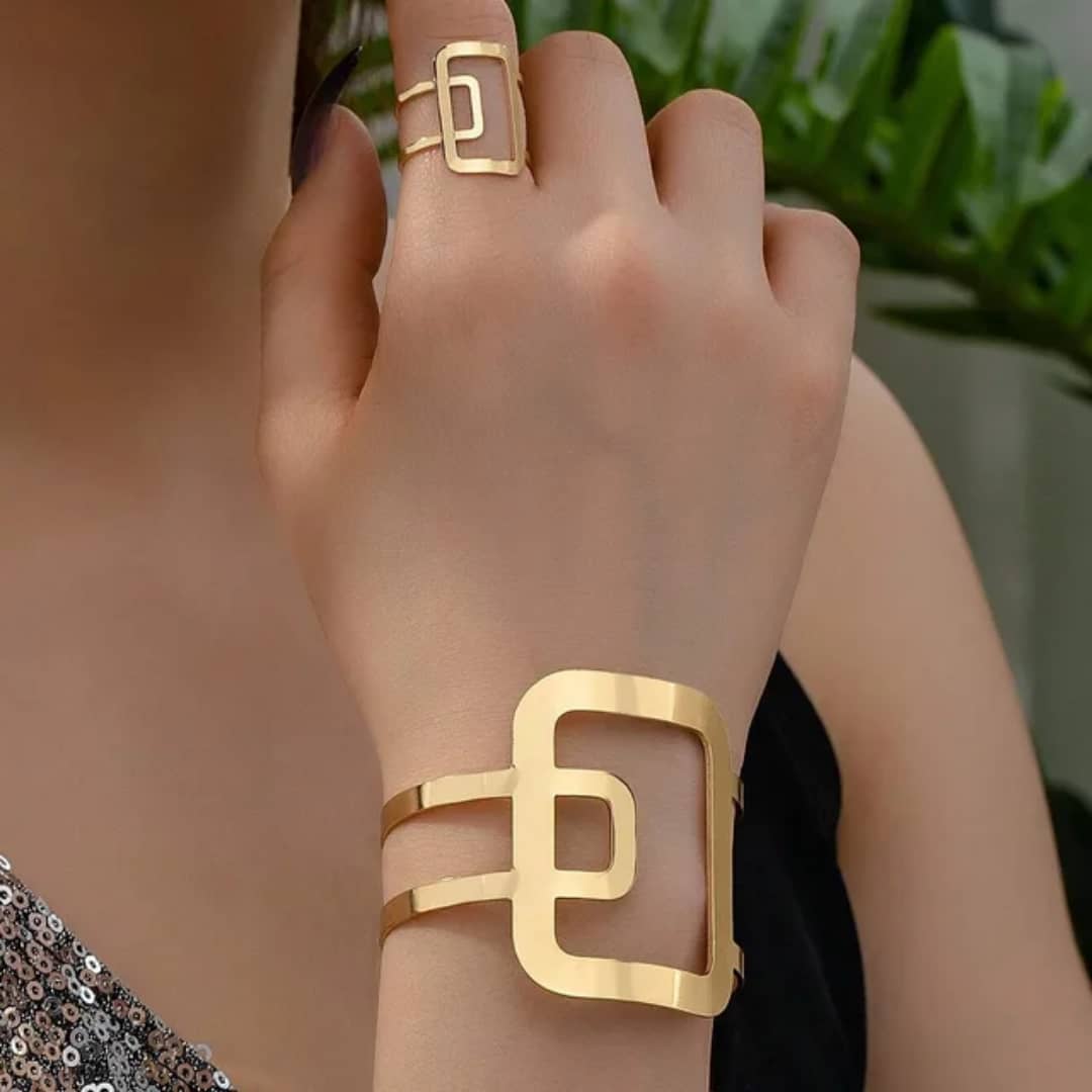 Chic Bracelet and Ring Set