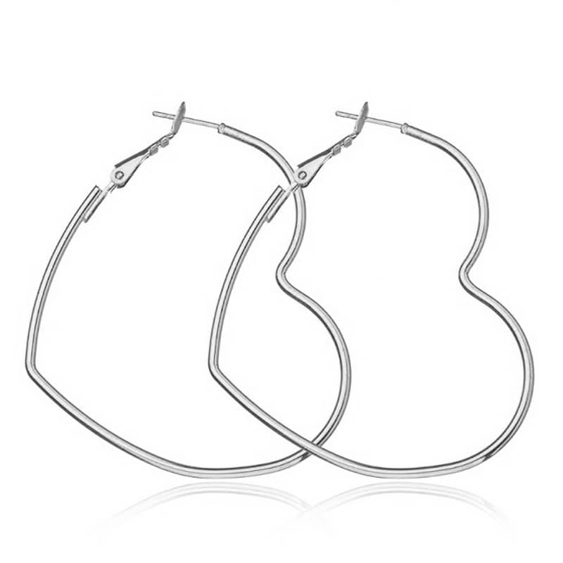 Silver Heart Earrings