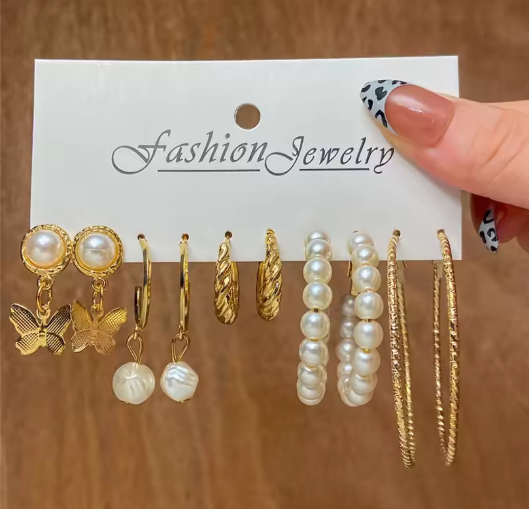 Elegant Mixed Earrings Set